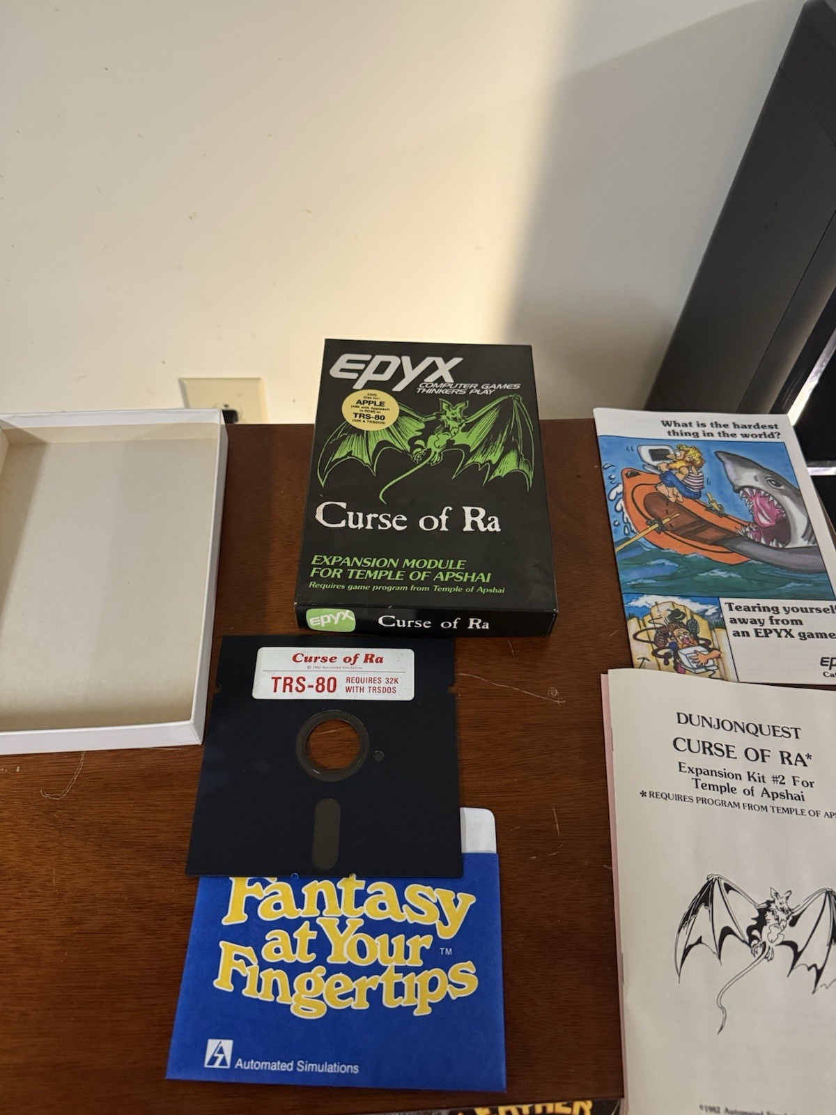 Curse of Ra By EPYX for Apple II+,IIe,IIc,IIgs & TRS-80 1982 