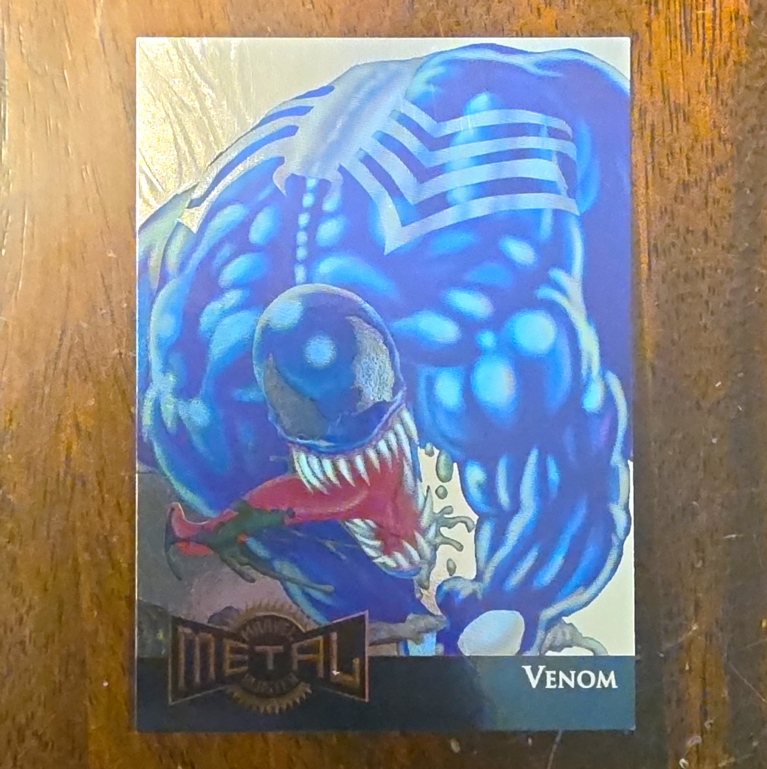 Fleer 1995 Marvel Metal Gold Blaster Venom #16 of 18 Limited Edition Card