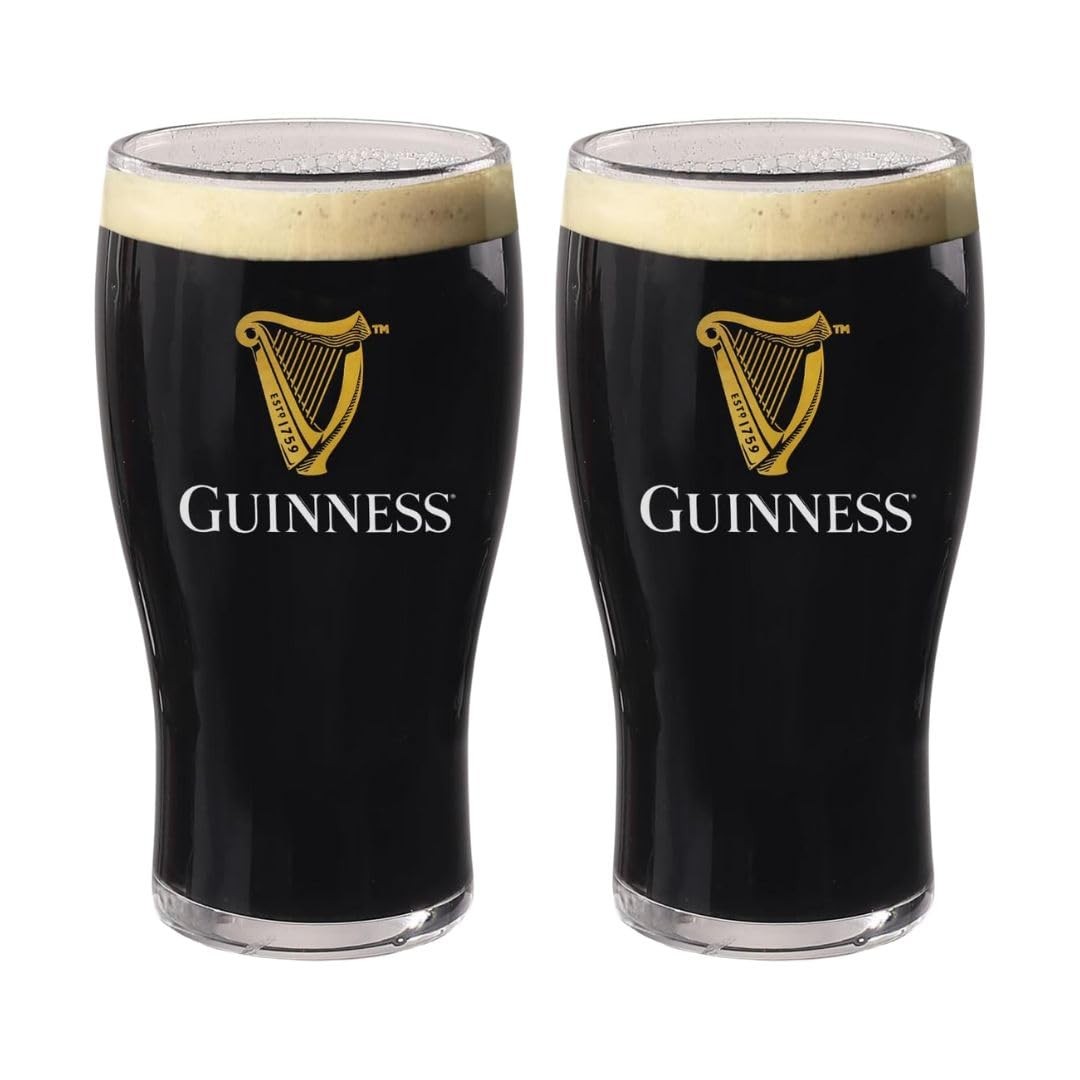 LORD'S ROCKS Guinness Official 20oz Pint 20 Ounces, Clear with printed logo