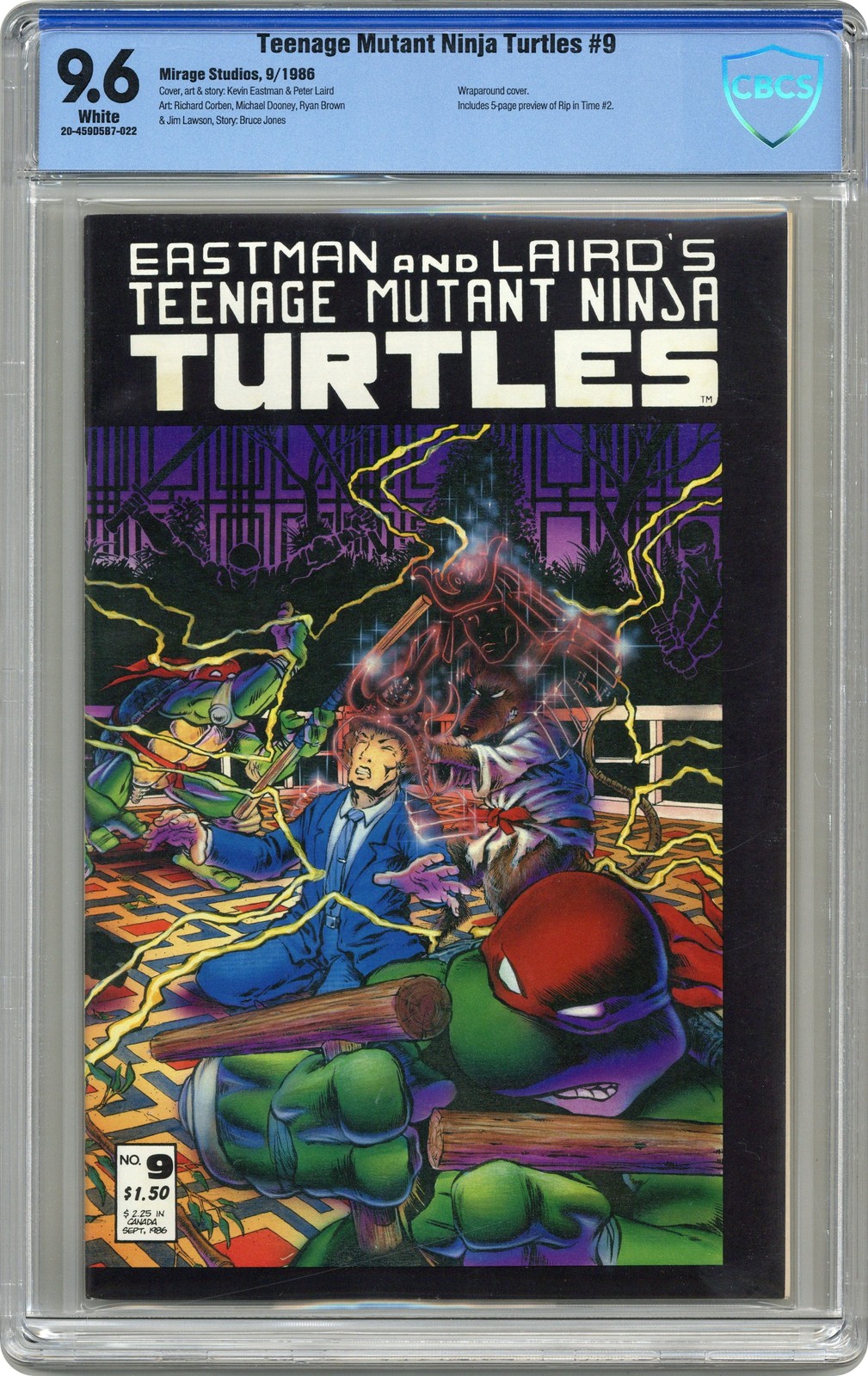 Teenage Mutant Ninja Turtles #9 CBCS 9.6 1986 20-459D5B7-022