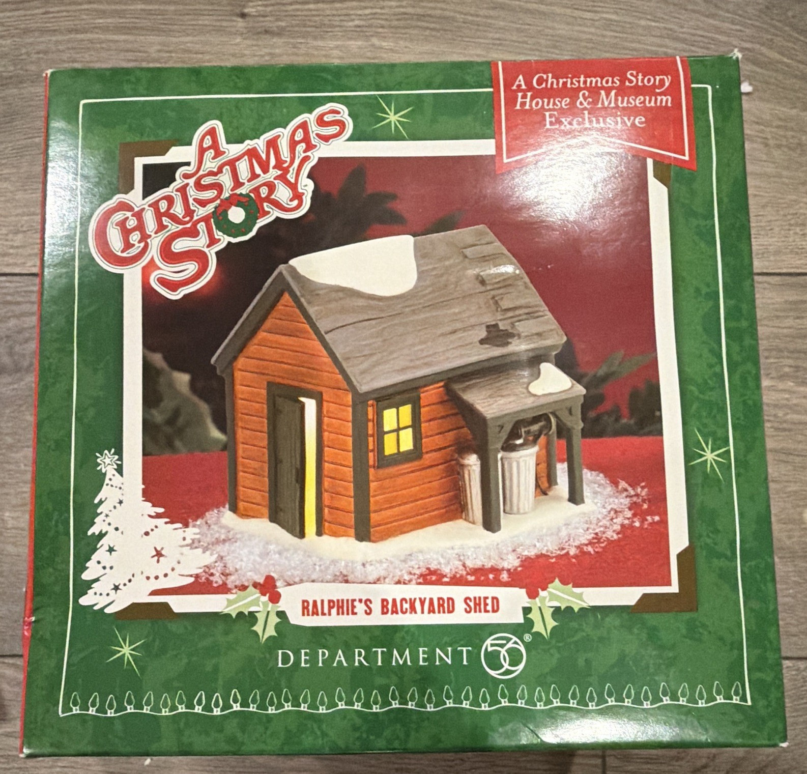 Department 56 A Christmas Story Ralphie\'s Backyard Shed Village House 2003