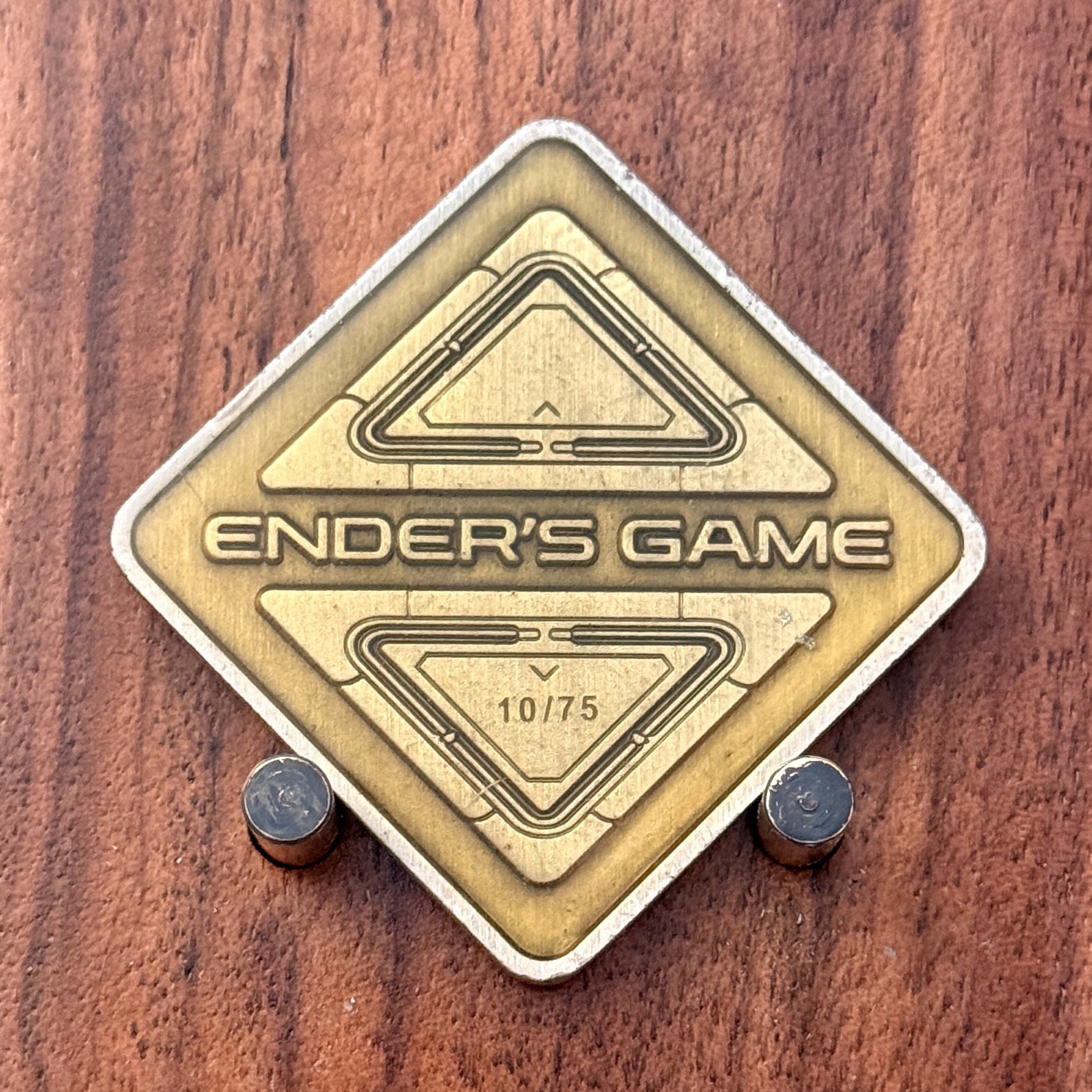Limited 10/75 Ender\'s Game Sci-Fi Square Metal Challenge Coin  1#46