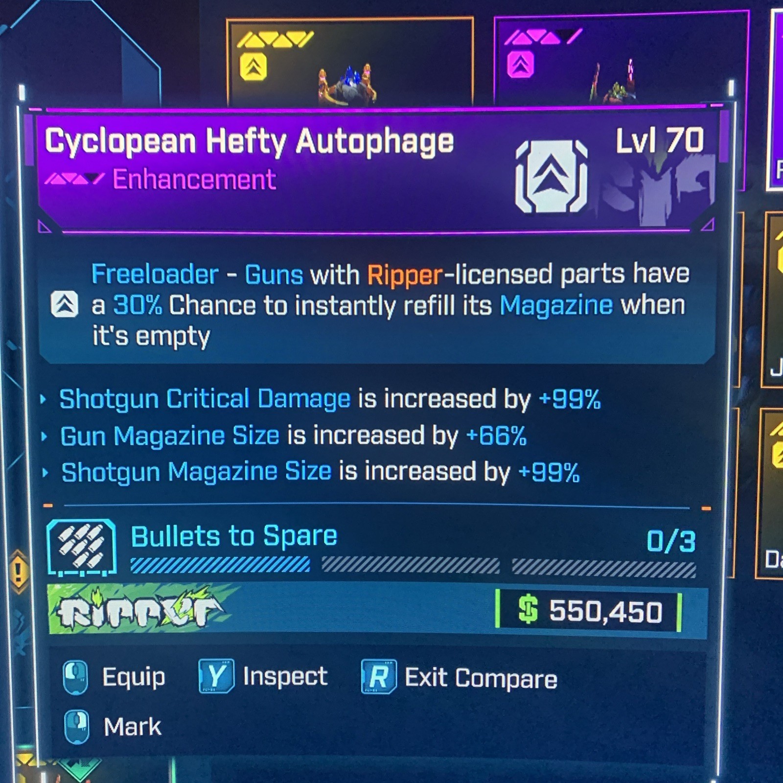 Borderlands 4⭐️LVL 70 RIPPER SHOTGUN CRIT/MAG ENHANCEMENT GODROLL⭐️All PLATFORMS