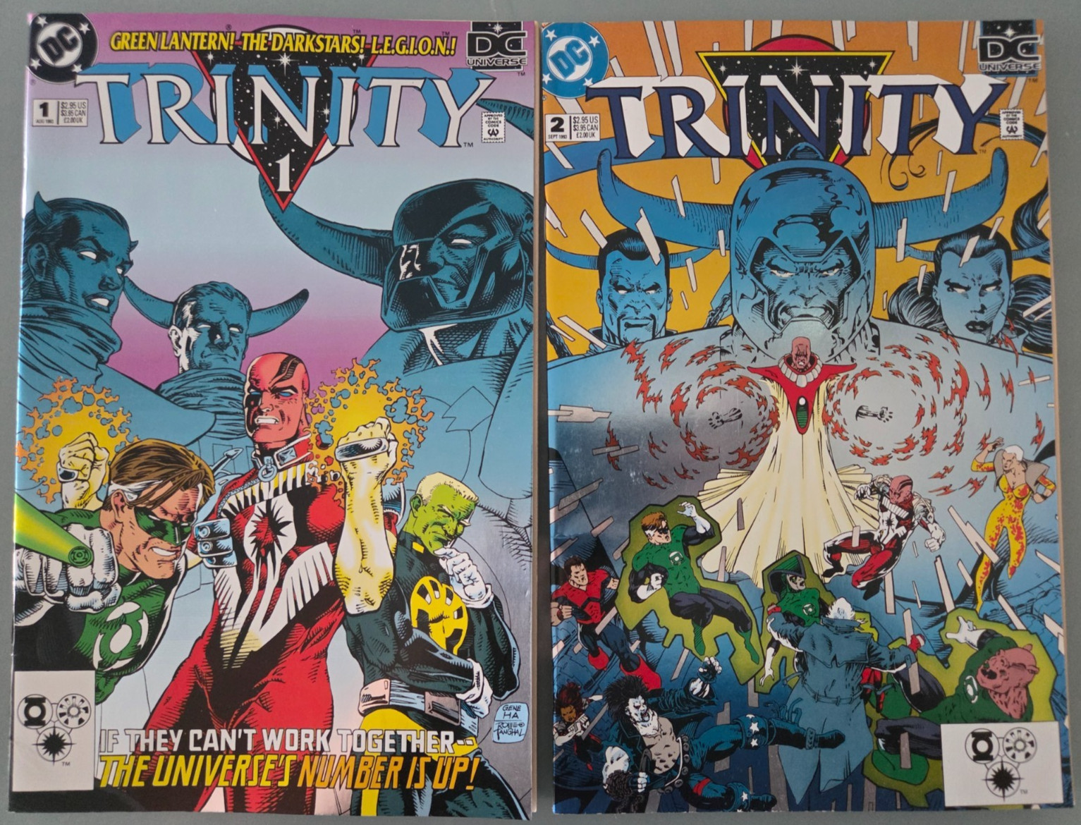 TRINITY #1 & 2 (1993) DC COMICS GREEN LANTERN LEGION DARKSTARS FULL SET
