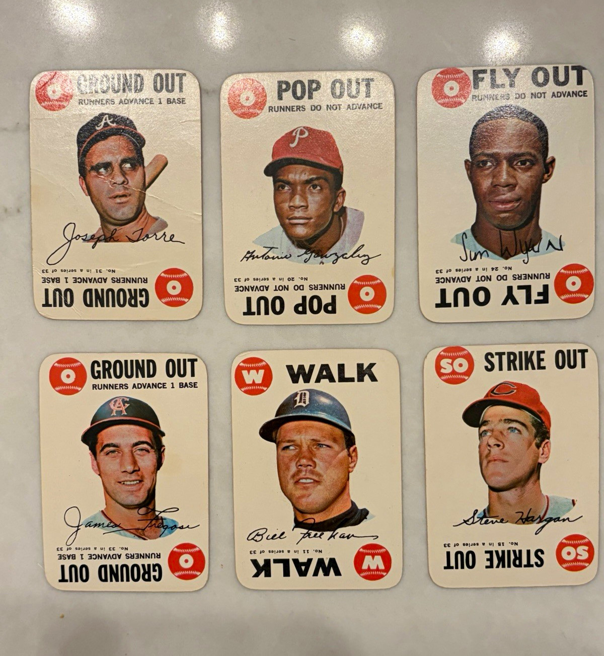 Topps Vintage 1968 Baseball Game Playing Cards Lot 