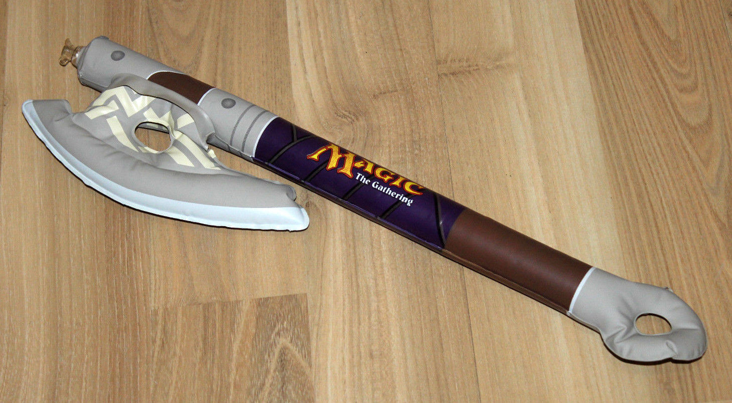 Magic The Gathering Duels of the Planeswalkers promo Inflatable Axe Xbox 360 One