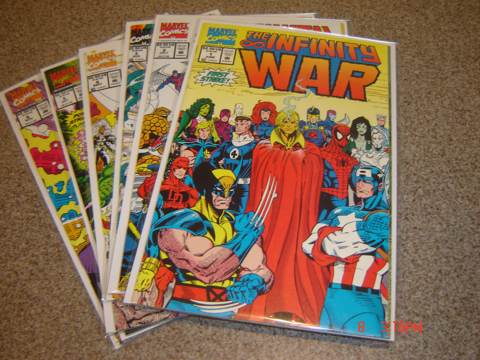  THE INFINITY WAR COMPLETE SERIES 1-6 HIGH GRADE