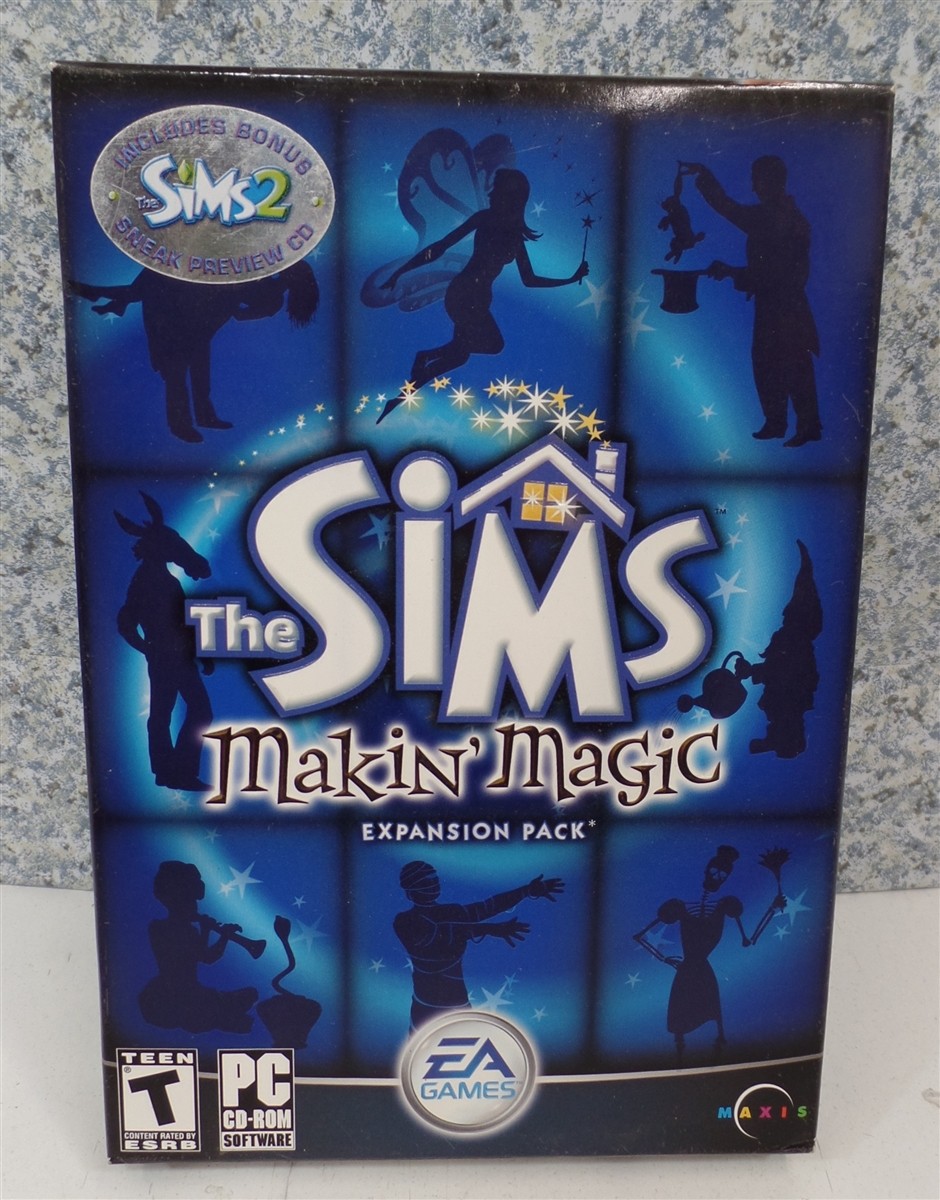 Video Game PC Sims Makin Magic Expansion 2003 NEW SEALED Box