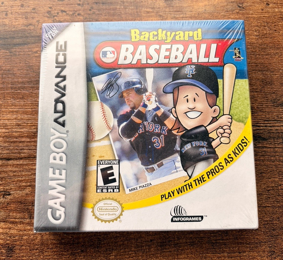 SEALED Backyard Baseball 2001 (Nintendo Game Boy Advance) Complete CIB Box MINT