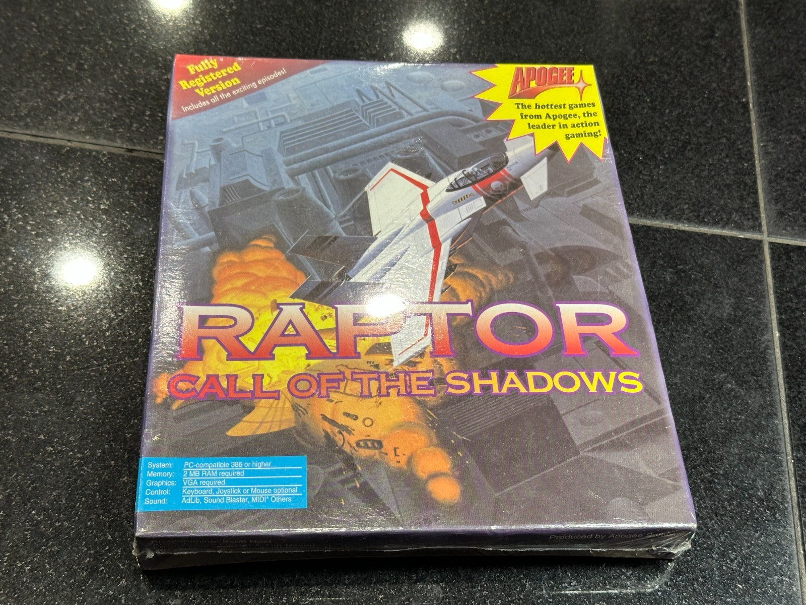 Apogee Raptor Call of The Shadows PC IBM Computer Game Sealed FormGen Big Box