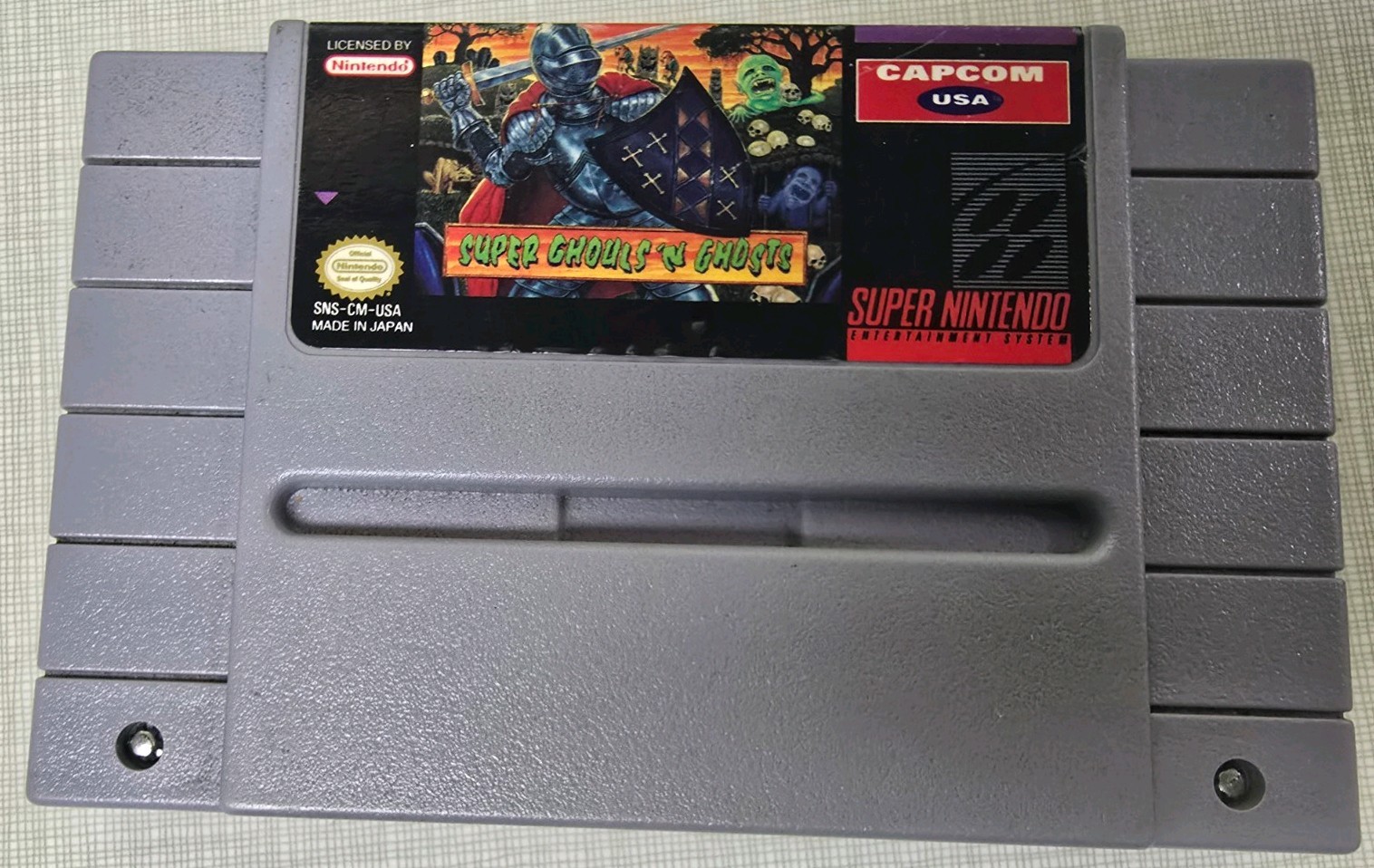 Super Ghouls 'N Ghosts NES Cartridge AUTHENTIC *TESTED*