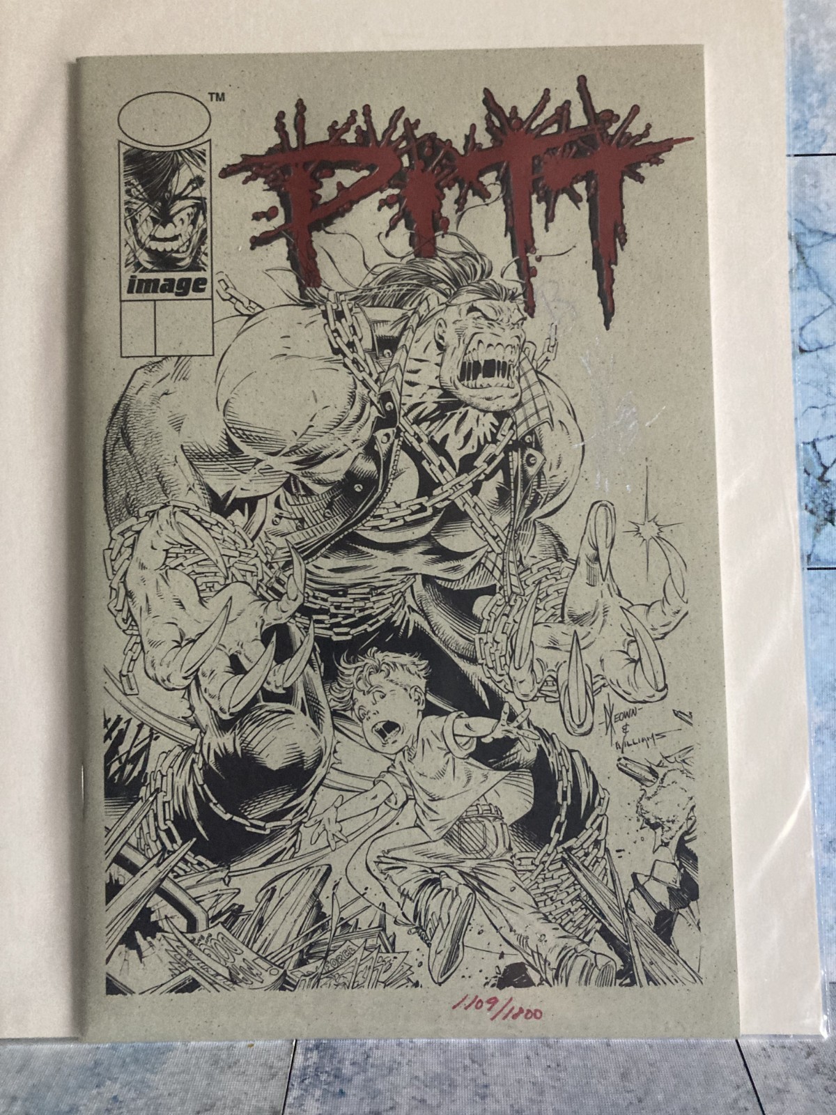 Pitt Deluxe Ashcan #1109/1800 Signed Dale Keown w/ COA Rare Limited Edition