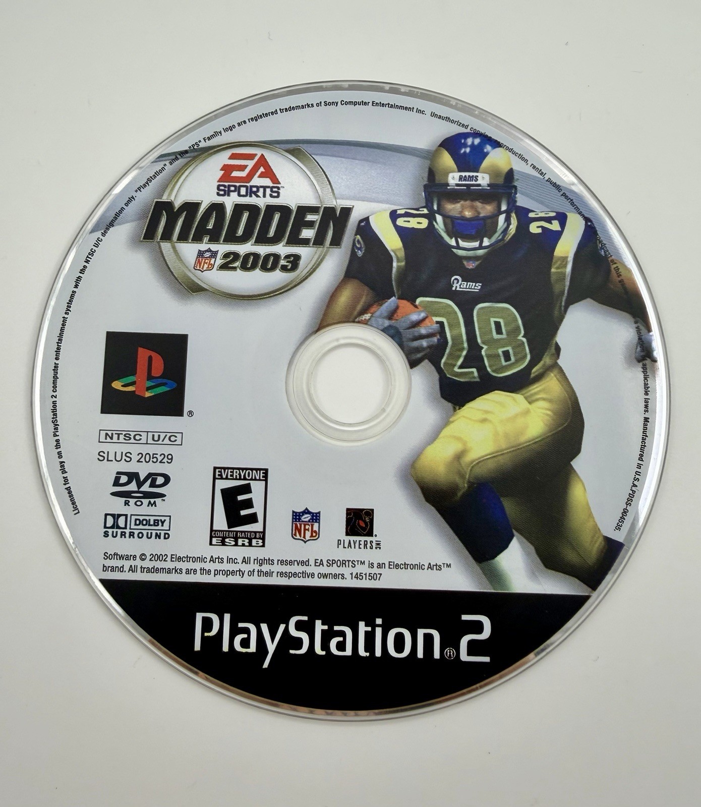 Madden NFL 2003 - PLAYSTATION 2 (DISC ONLY / TESTED / NO TRACKING)