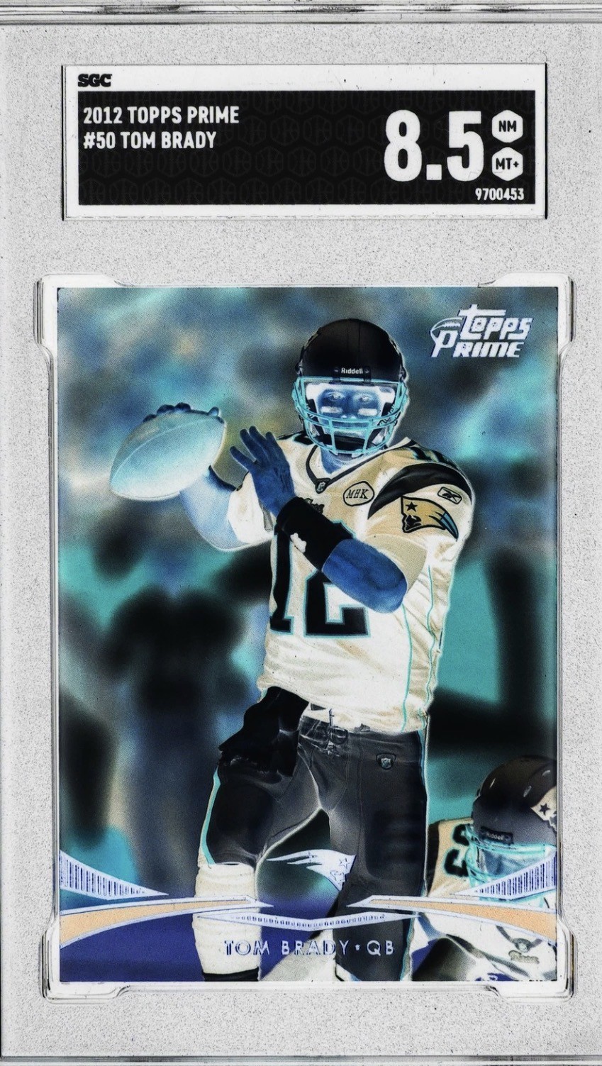 2012 TOPPS PRIME #50 TOM BRADY SGC 8.5