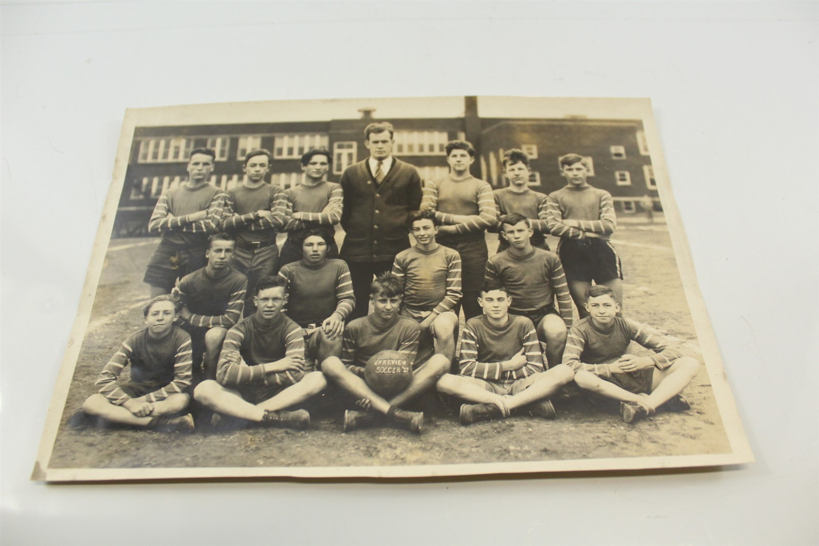 Black & White Photo School Team Lakeview Soccer Battle Creek, MI 1927