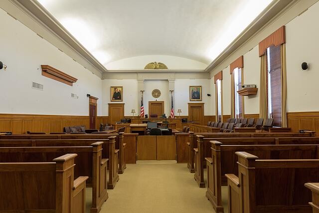 Muskogee Oklahoma Ed Edmondson Courthouse Courtroom 2013 U.S. Post Office