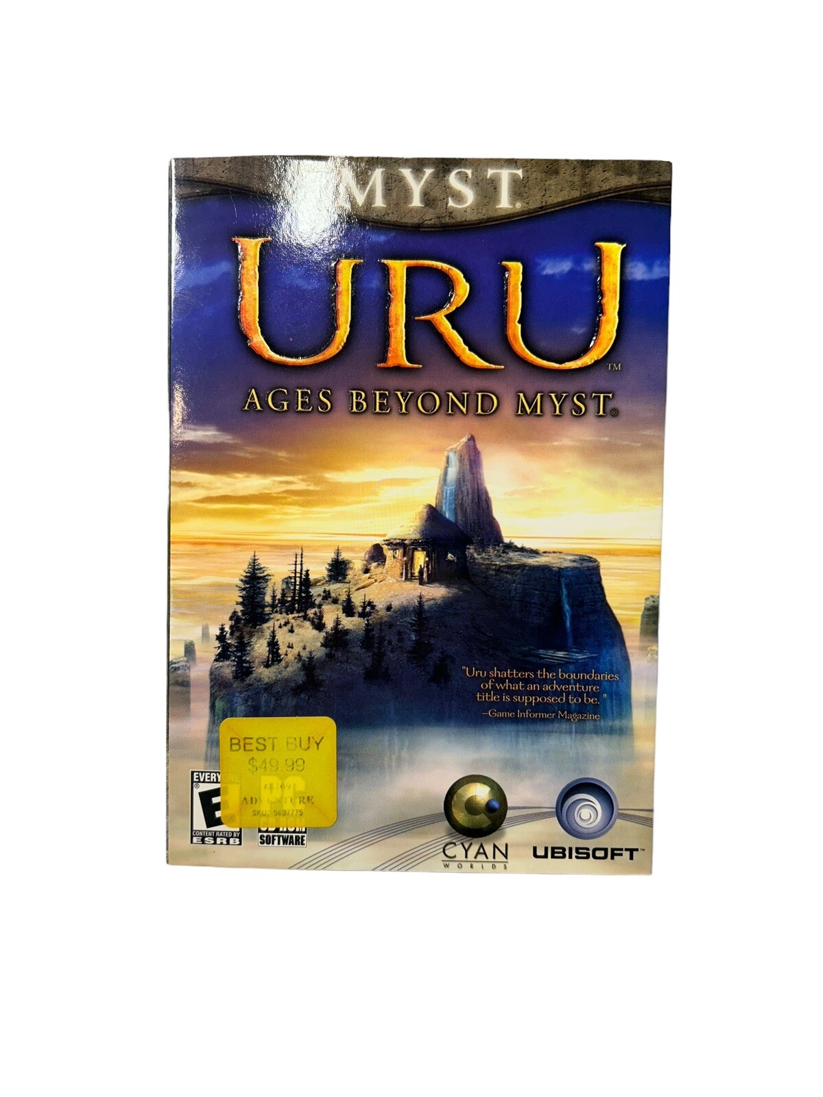 Myst: Uru Ages Beyond Myst Big Box PC Game CD-ROM 2003 New Sealed