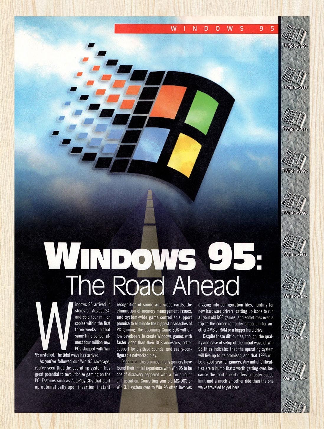 1995 Microsoft Windows 95 Review Original Advertisement v6