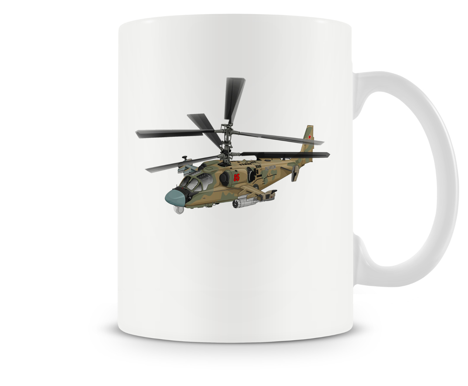 Kamov Ka-52 Alligator Ceramic Coffee Mug - 15oz.