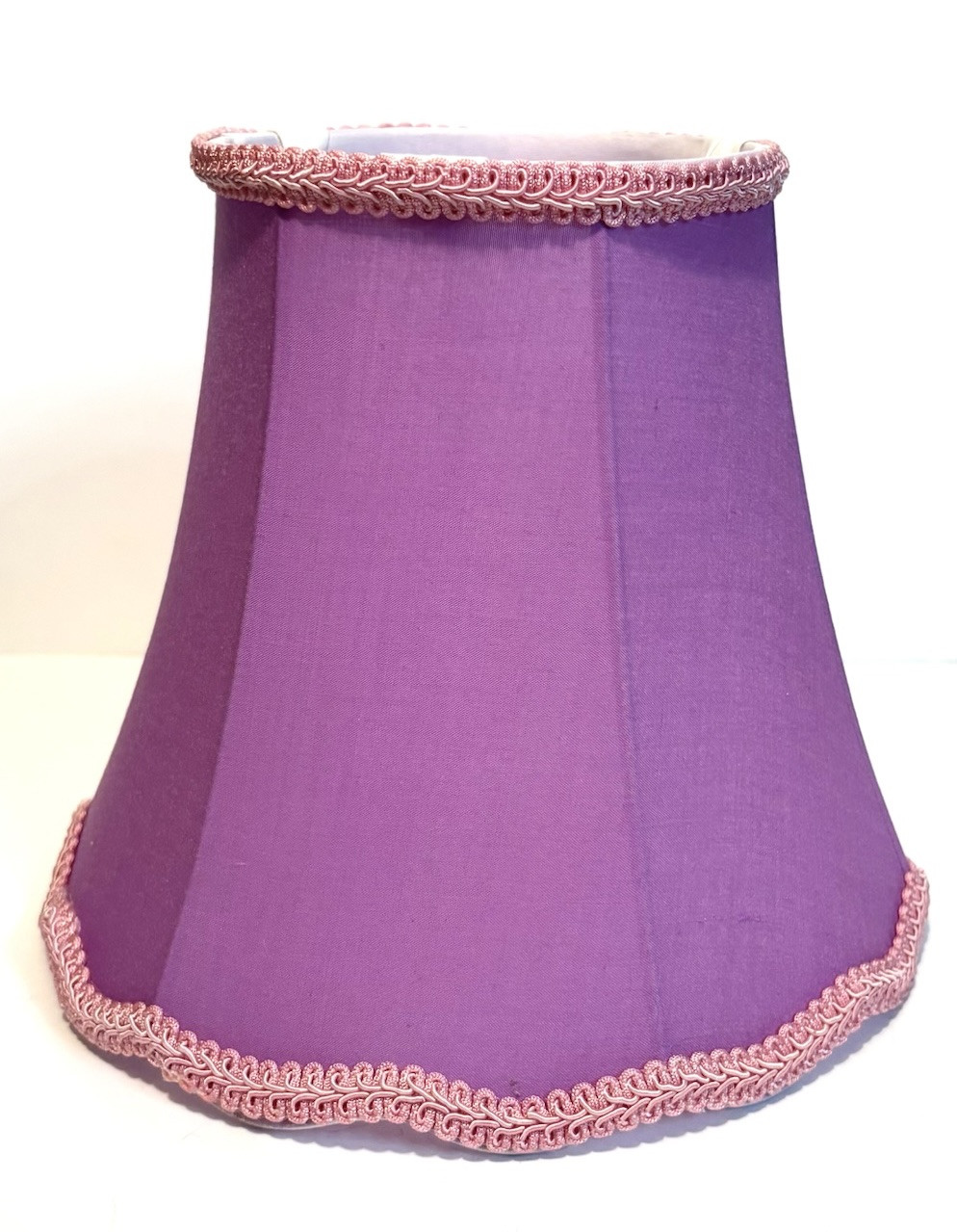 New Victorian Purple/Pink Scallop Gallery Bottom Victorian Lampshade 7-5/8”x 9”