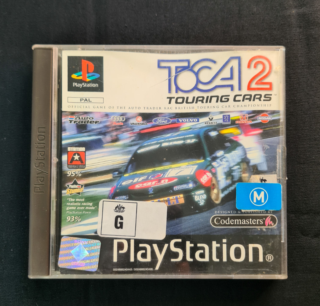TOCA 2: Touring Car Championship PAL (PS1) ~ Complete / Very Good Condition