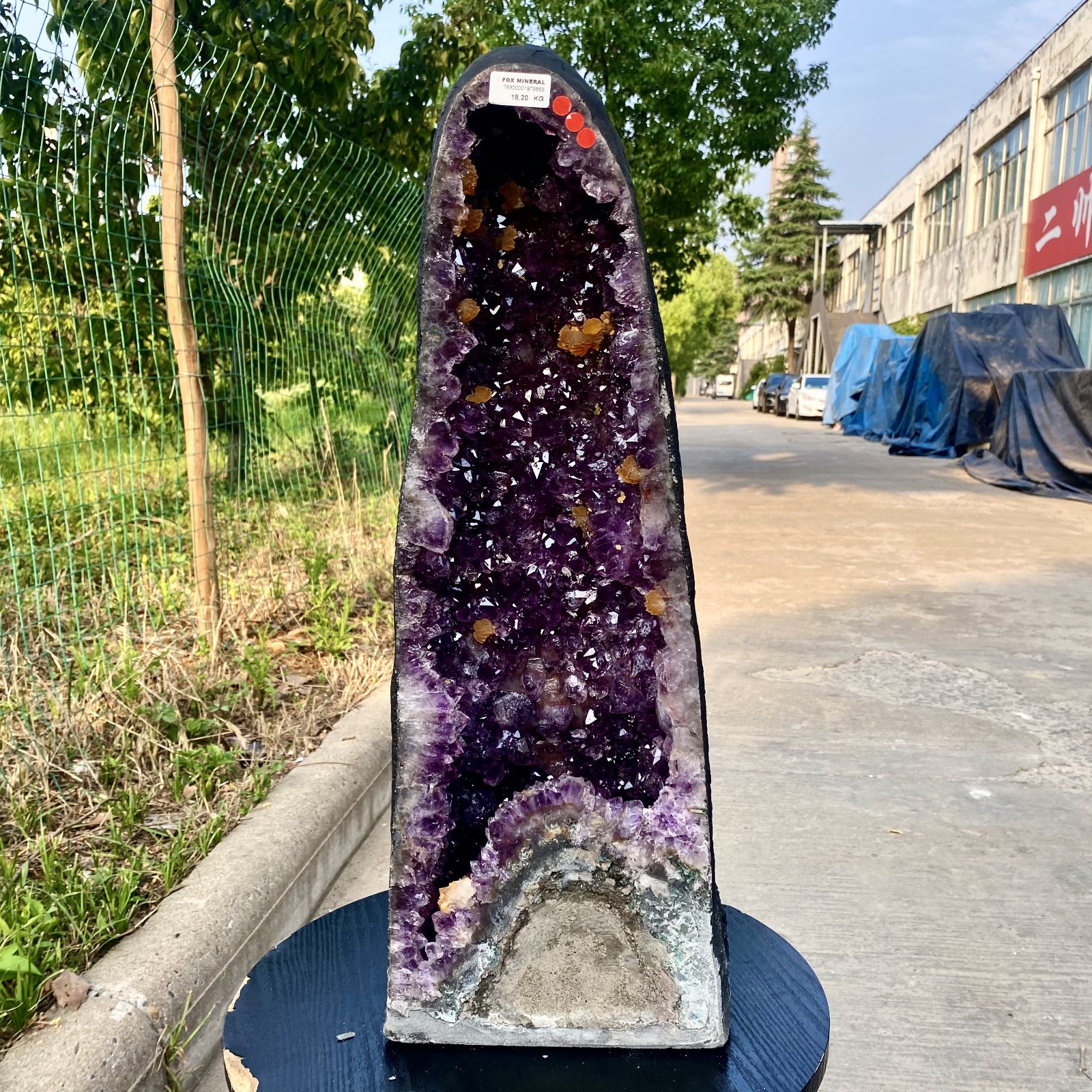 40LB Large natural amethyst crystal cave cathedral crystal cluster specimen-