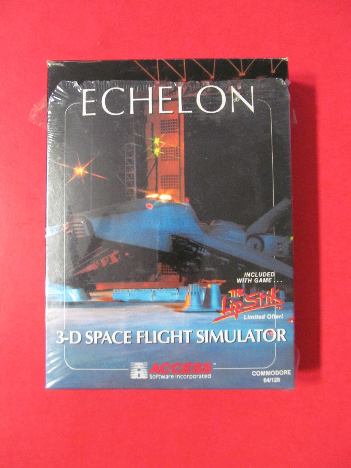 Echelon 3-D Space Flight Simulator With Lip Stick Headset CIB 1987