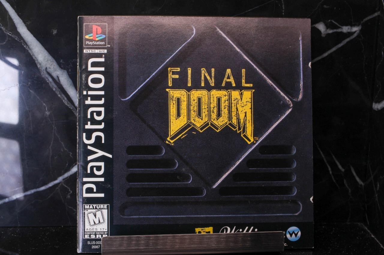 NO GAME- Final Doom W/ CARD Instruction Book Manual PLAYSTATION ONE 1