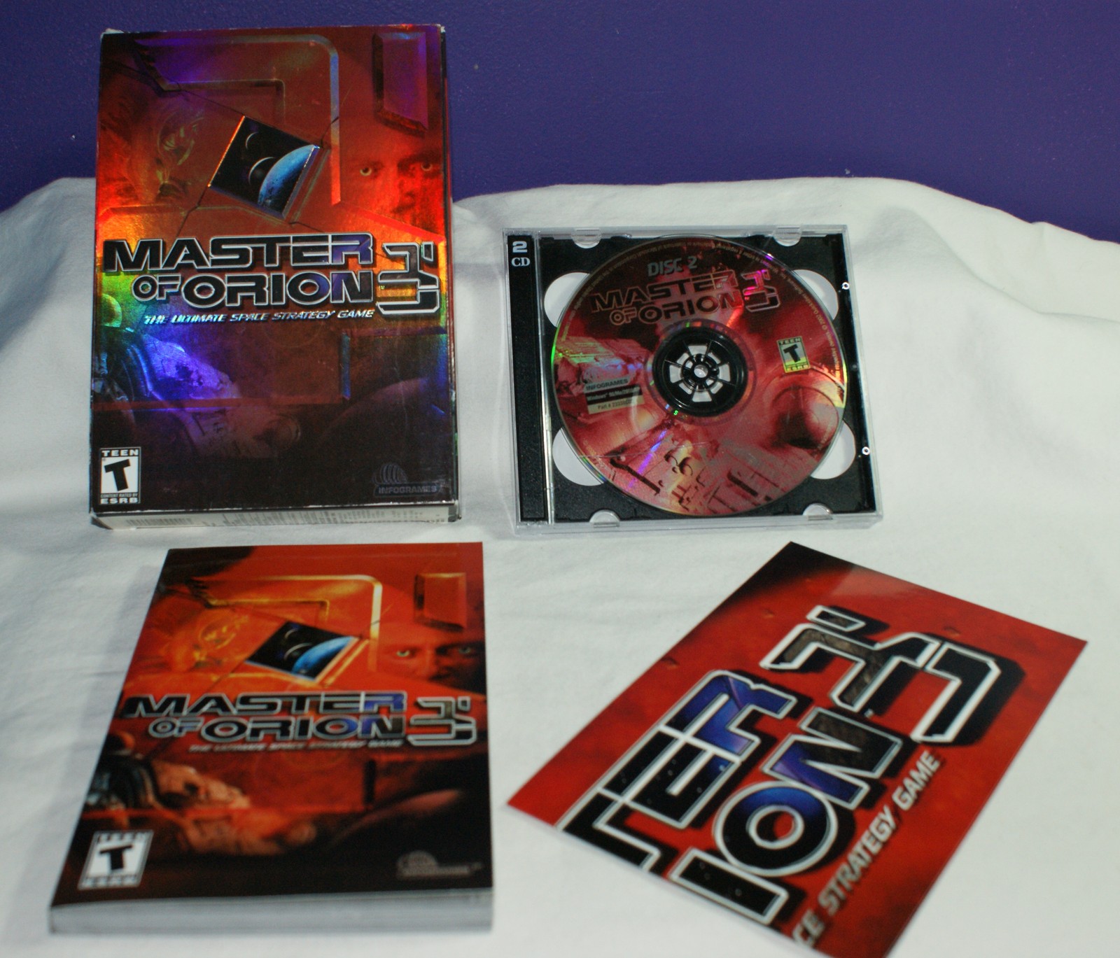 Master of Orion 3 PC CD-ROM Game Win 98 2000 ME XP Big Box Space Strategy