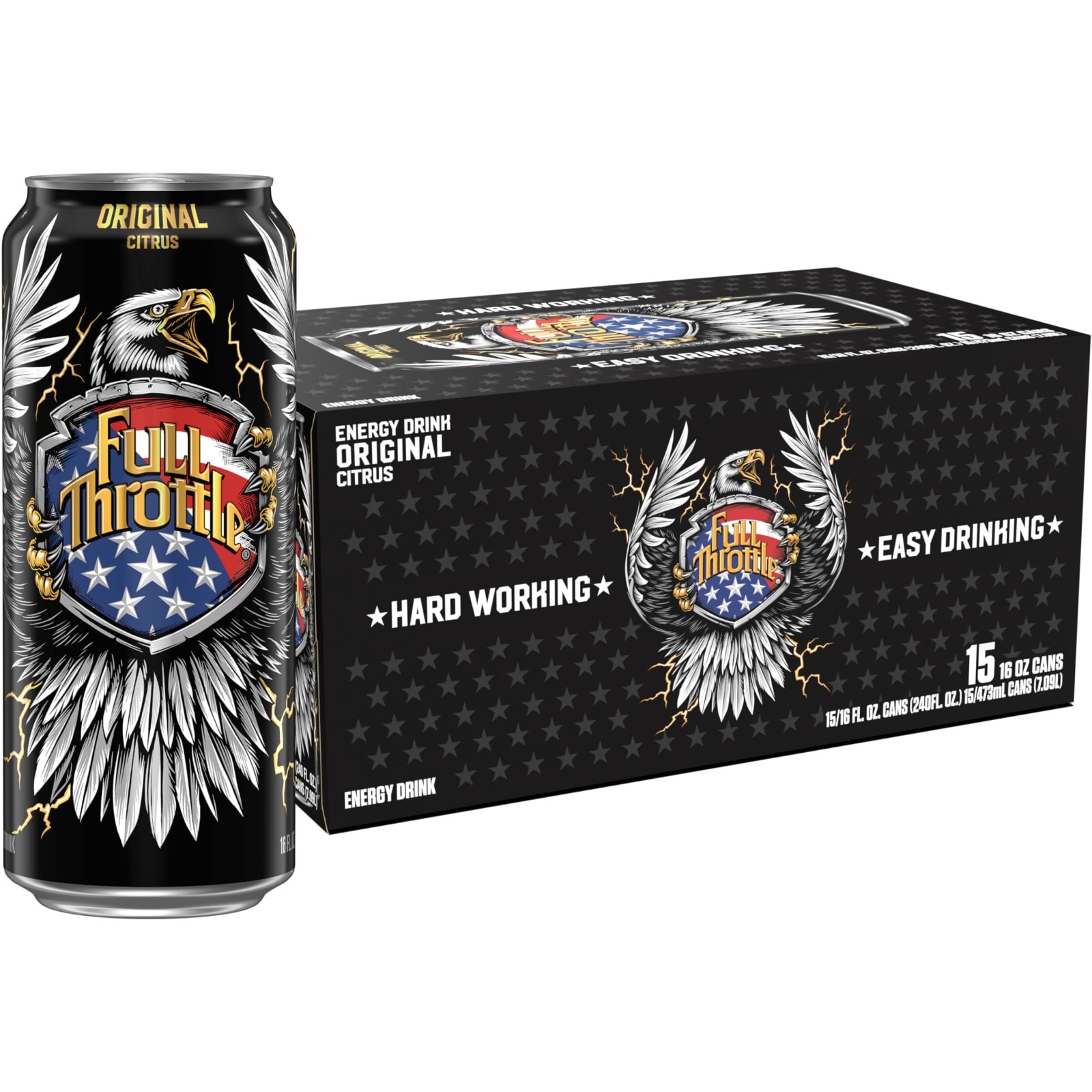 Full Throttle Citrus Energy Drink 16 fl oz 15 Pack