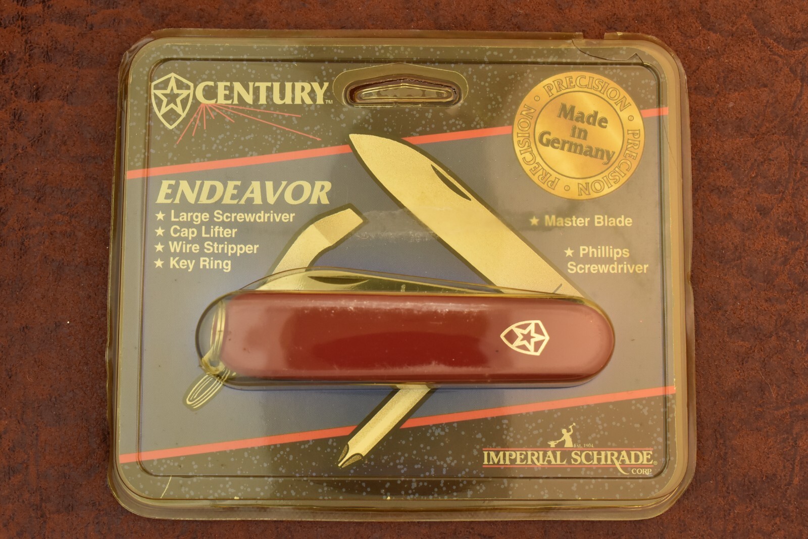 VINTAGE IMPERIAL SCHRADE MADE IN GERMANY CENTURY RED MULTI STYLE UTILITY KNIFE