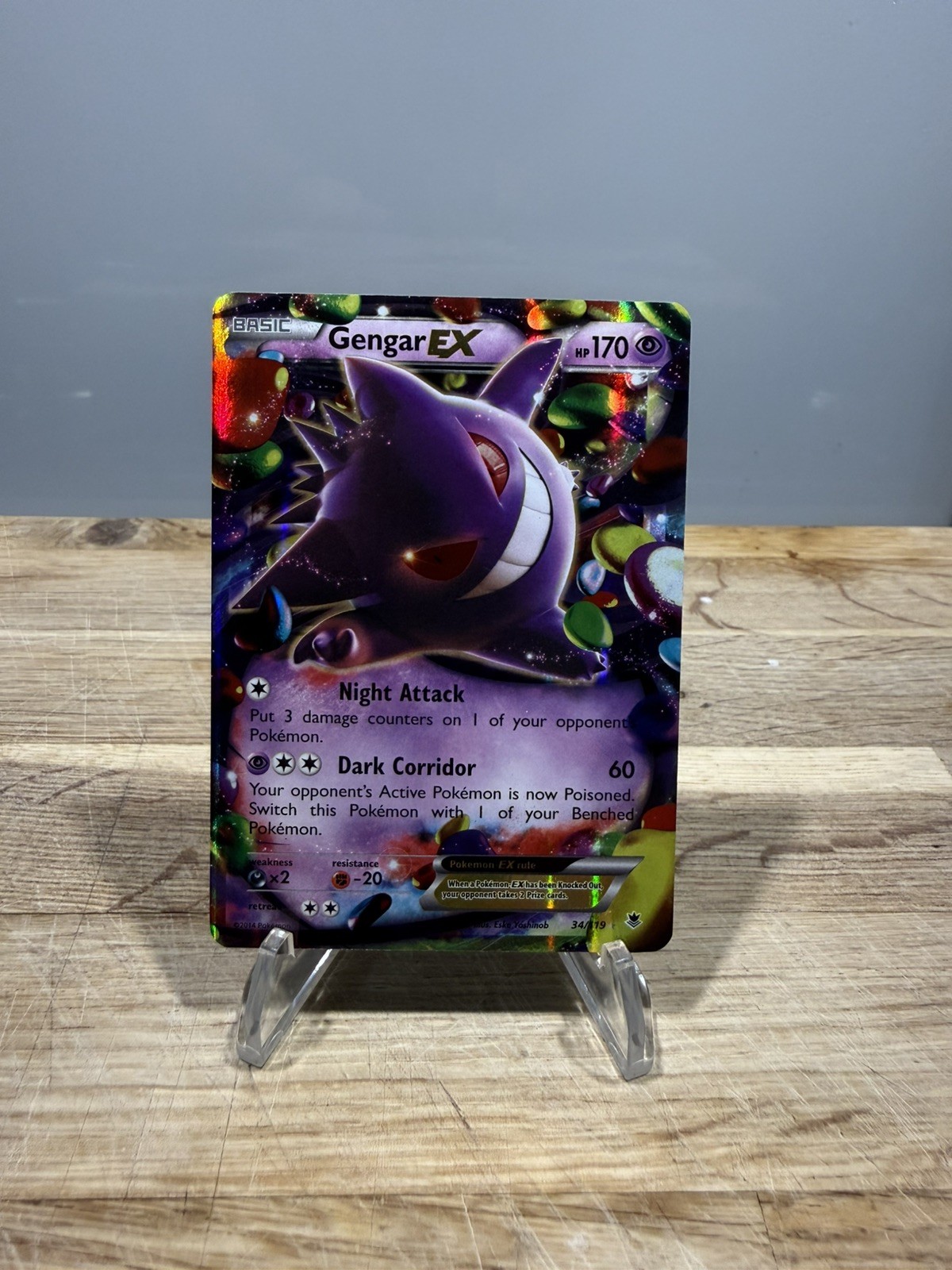 Gengar EX 34/119 - Phantom Forces - XY 2014 - Pokemon TCG - NM