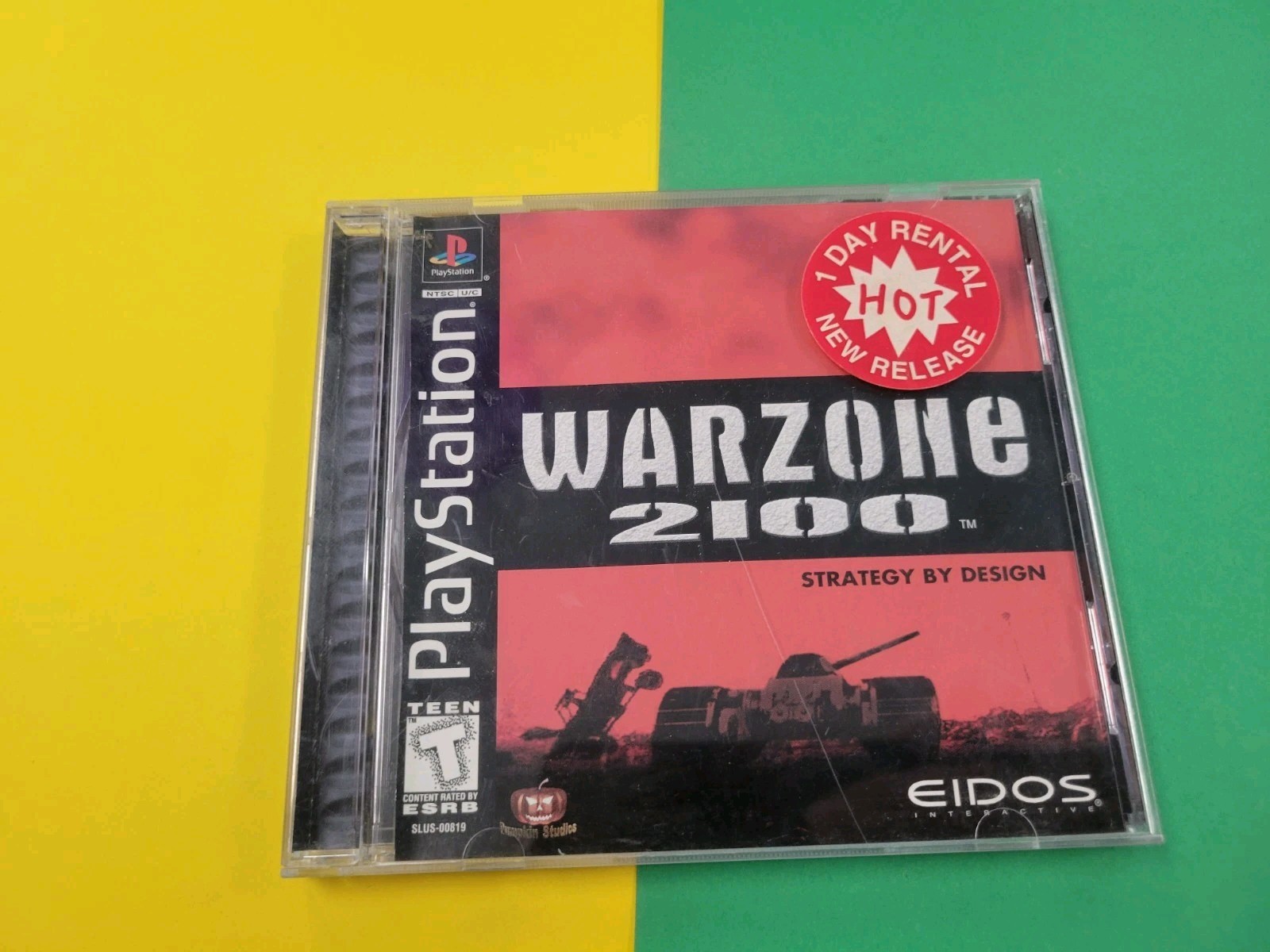 Warzone 2100 ps1 Sony PlayStation 1 Eidos Interactive 1999 Case And Art Only 