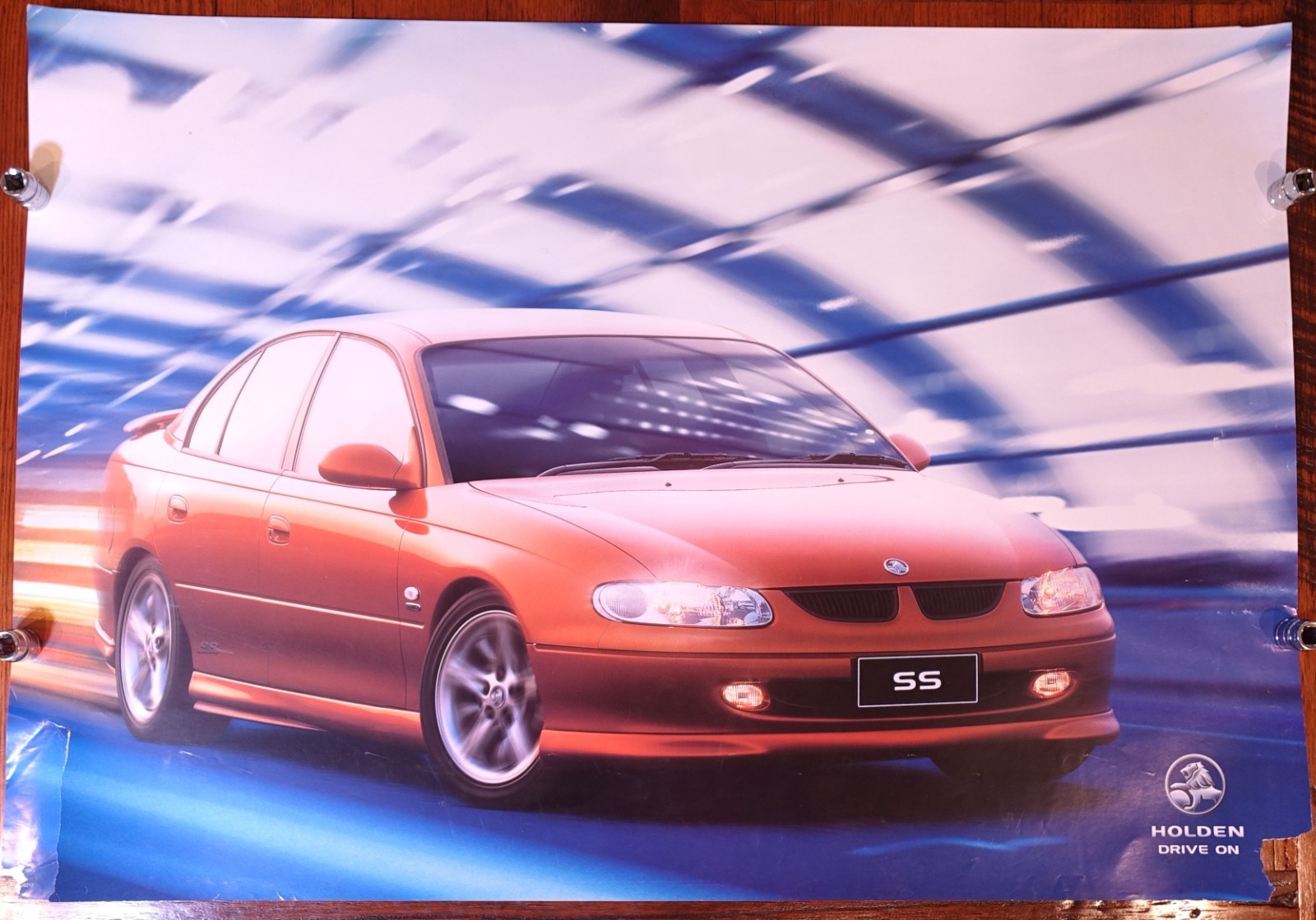 Holden Commodore SS VT Original Dealer Poster Genuine Holden Advertising