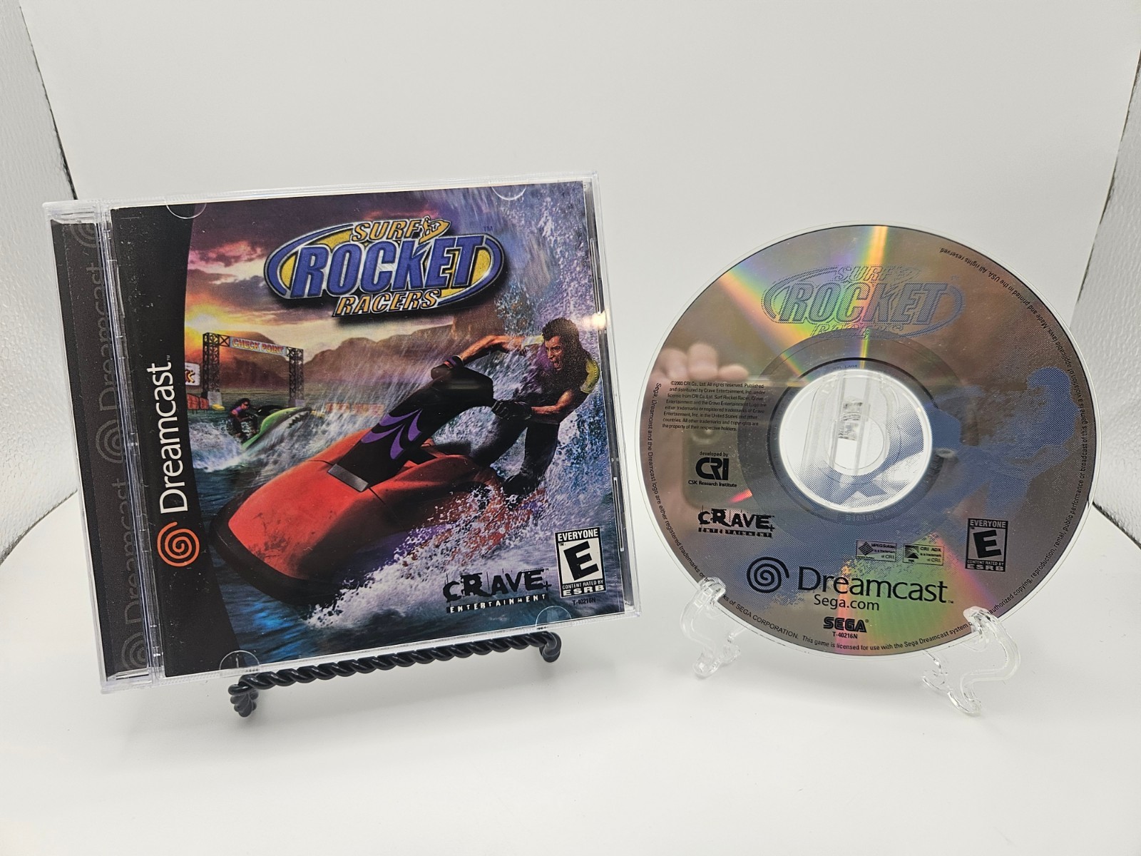 Surf Rocket Racing (Sega Dreamcast) Complete CIB w/ Reg Card - Tested & Works
