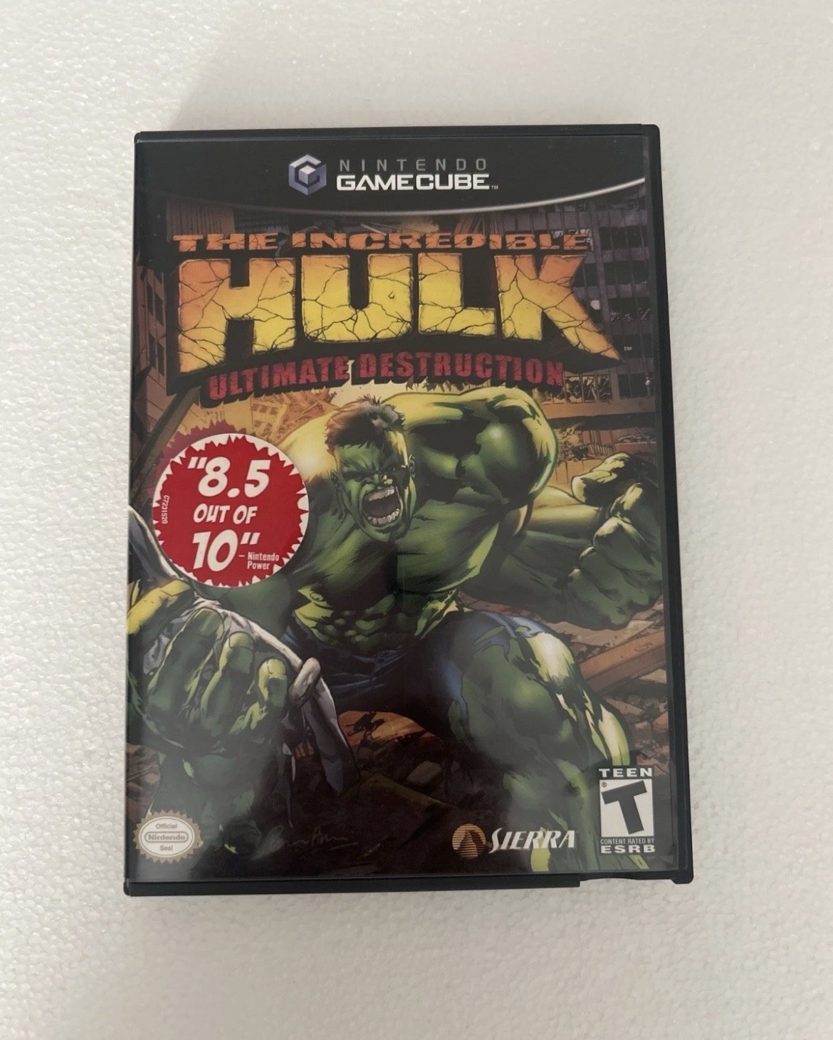 The Incredible Hulk Ultimate Destruction Nintendo GameCube Marvel Sierra Game