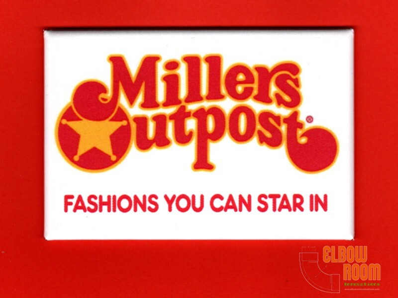 Millers Outpost vintage logo sign art 2x3