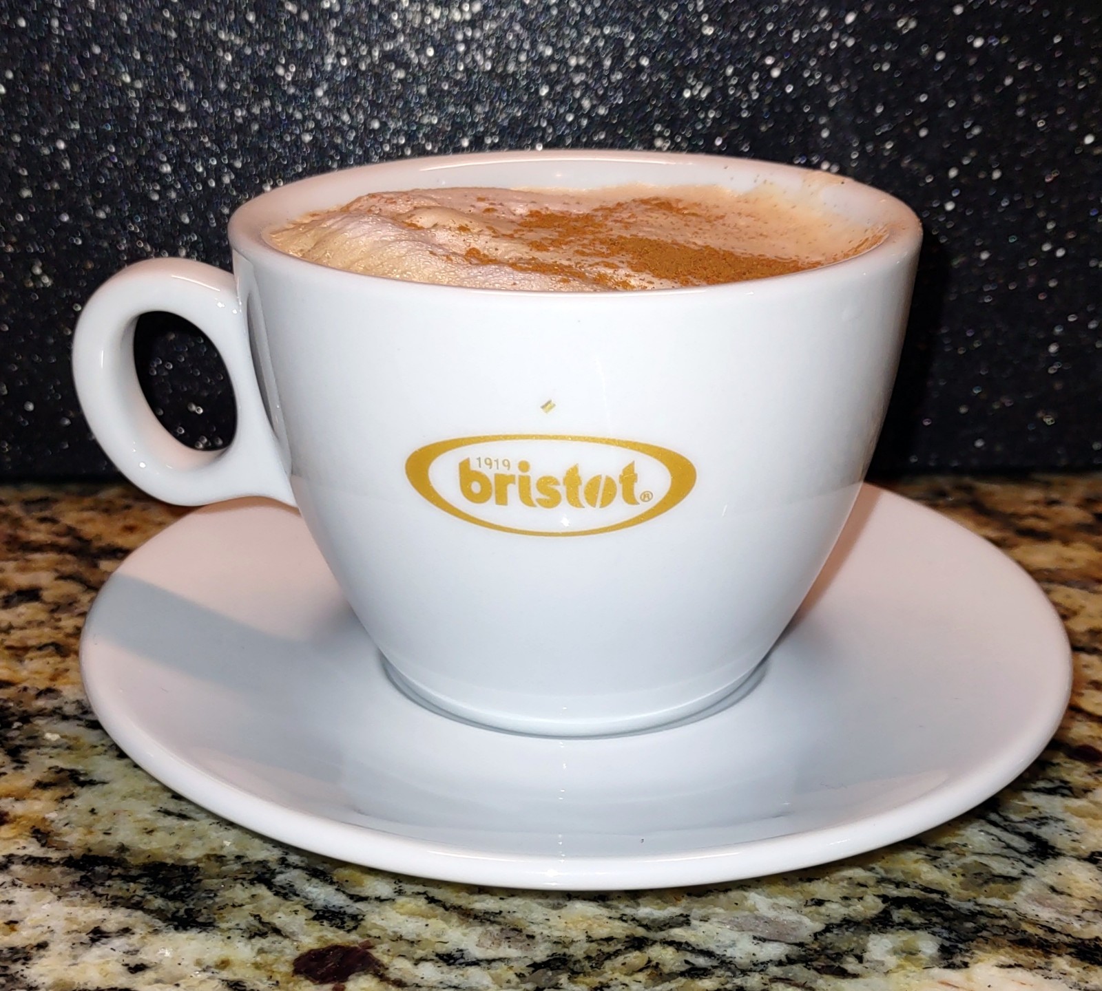 1919 Bristot 100 Anniversario Caffè Cappuccino Porcelain Cup Mug Saucer Set 7oz