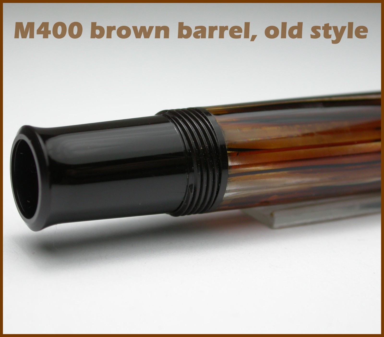 PELIKAN SOVEREIGN M400 OLD STYLE BROWN TORTOISE BARREL + PISTON PART PEN REPAIR