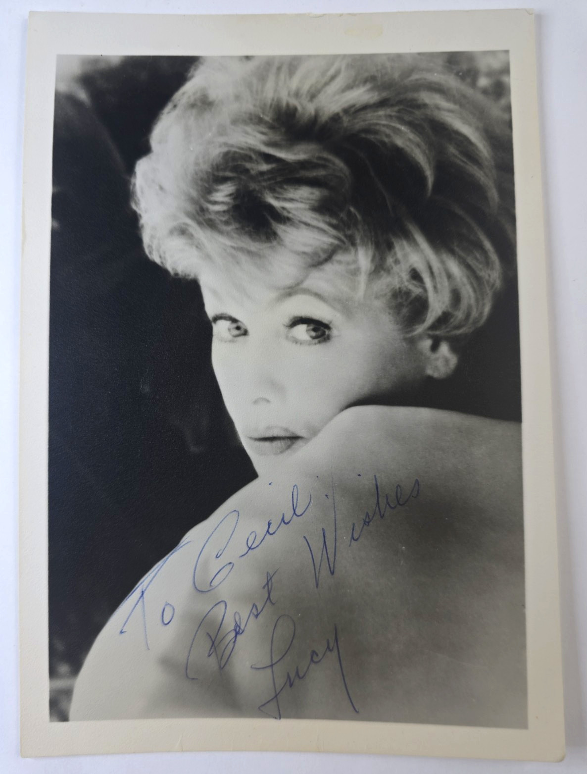 Rare Still Lucille Ball Signed 5x7 Photo, Autographed, Authentic