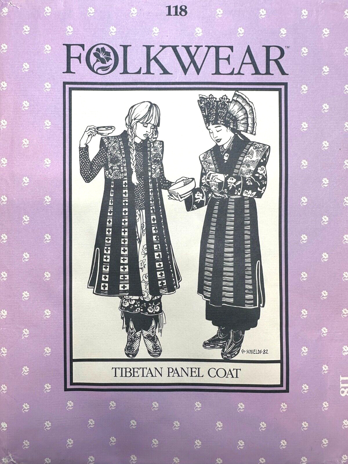 FOLKWEAR Pattern TIBETIAN Panel Coat LONG Sleeveless Coat VEST #118 ALL SZ UNCUT