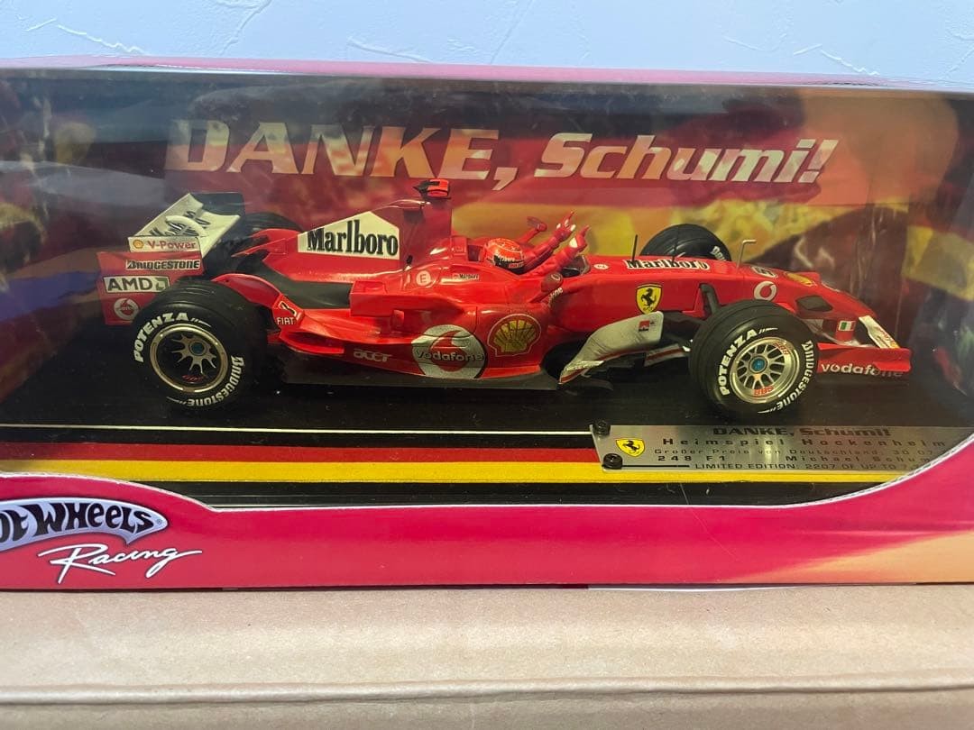 Hot Wheels 1/18 Ferrari 248F1 M. Schumacher Limited Edition 7777pcs Model