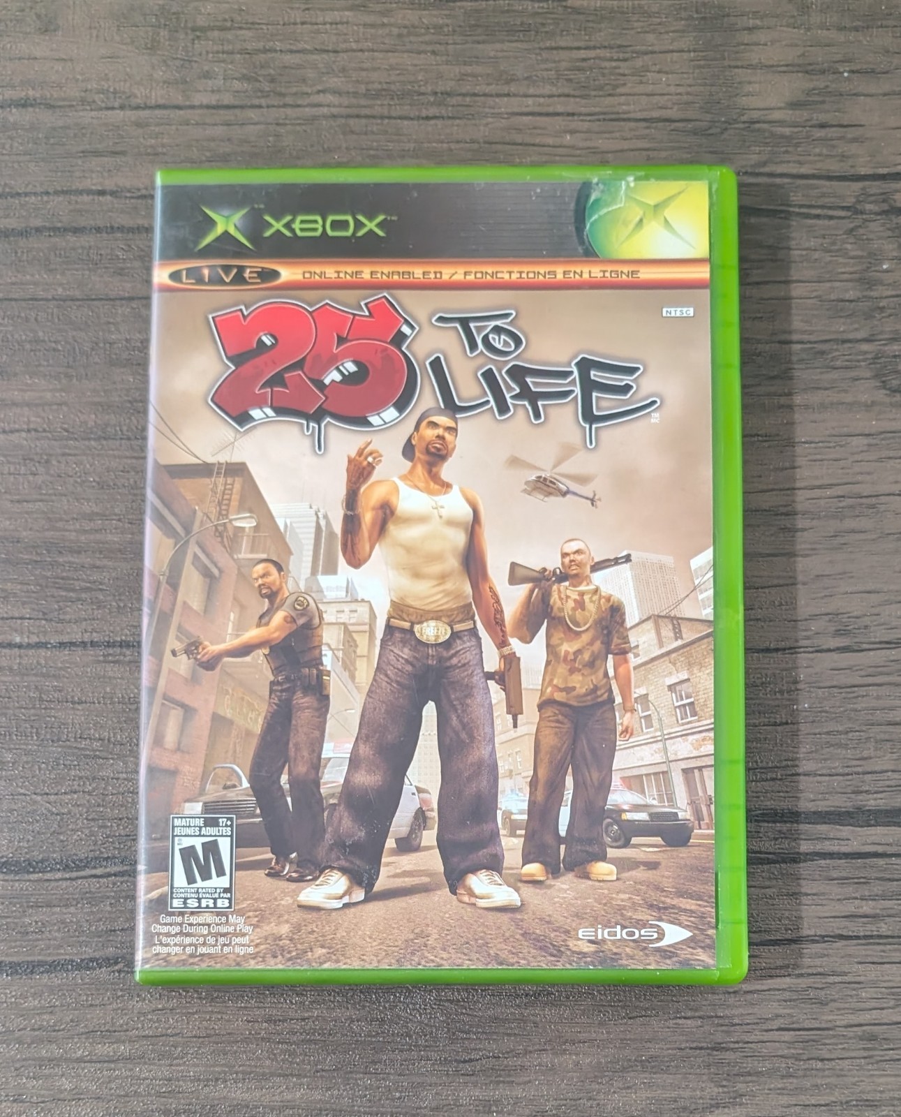 25 to Life (Microsoft Xbox, 2006) no manual, Tested and working