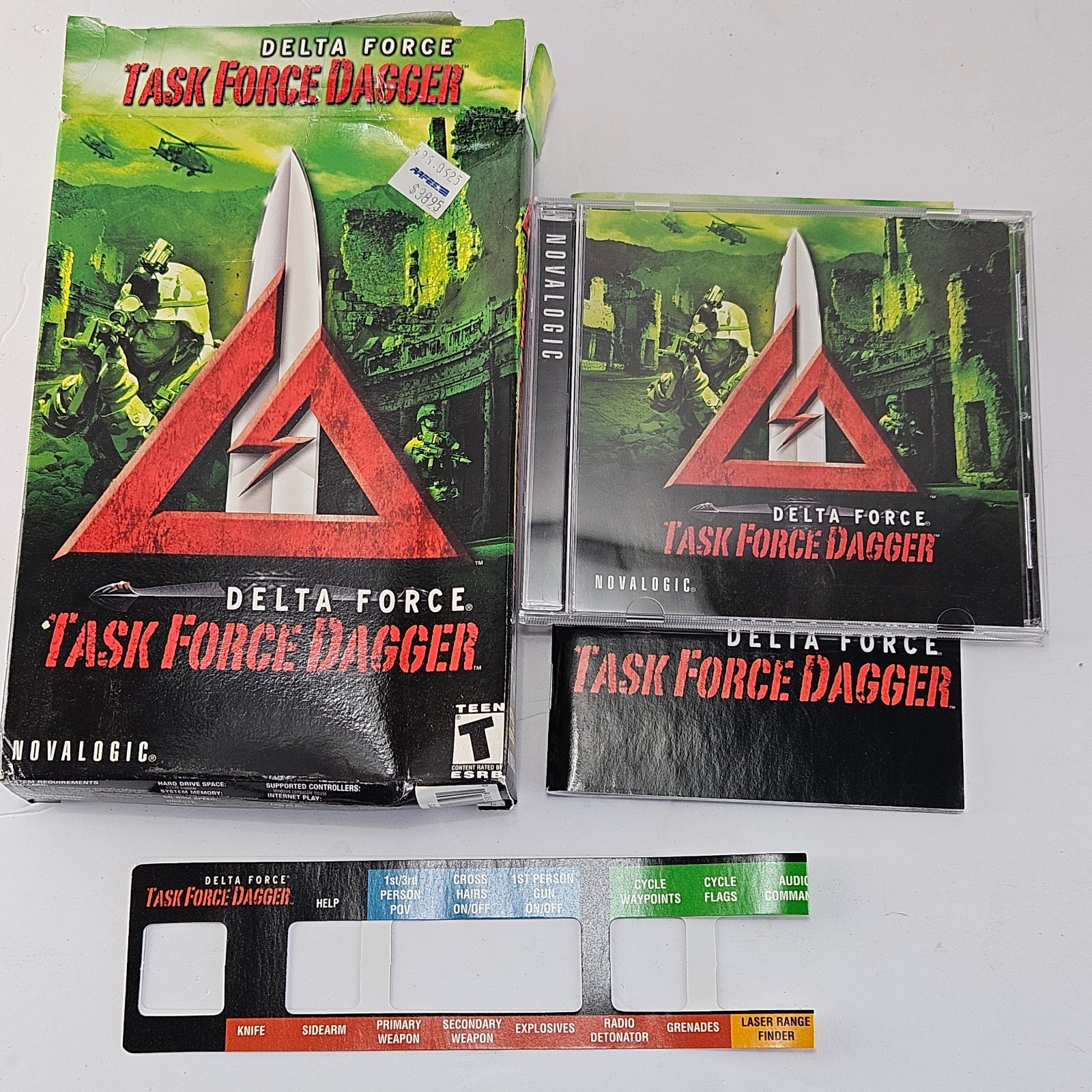 Delta Force Task Force Dagger PC Game Complete NovaLogic w/ Box, Manual, Key Car