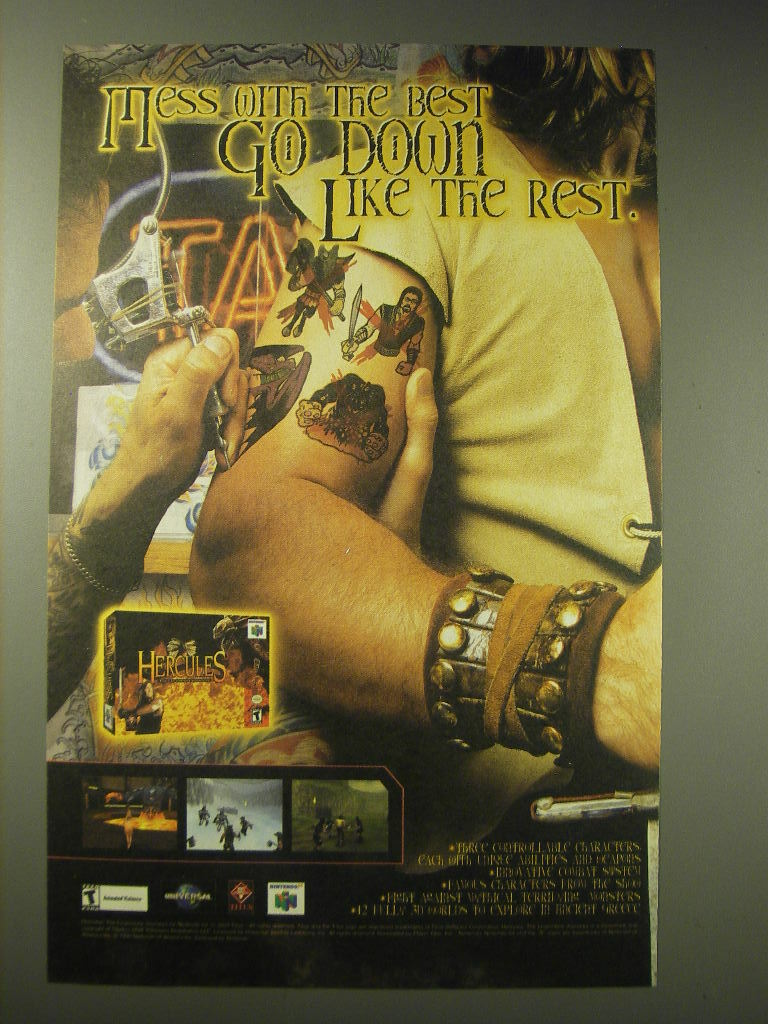 2001 Titus Interactive Hercules The Legendary Journeys Video Game Advertisement