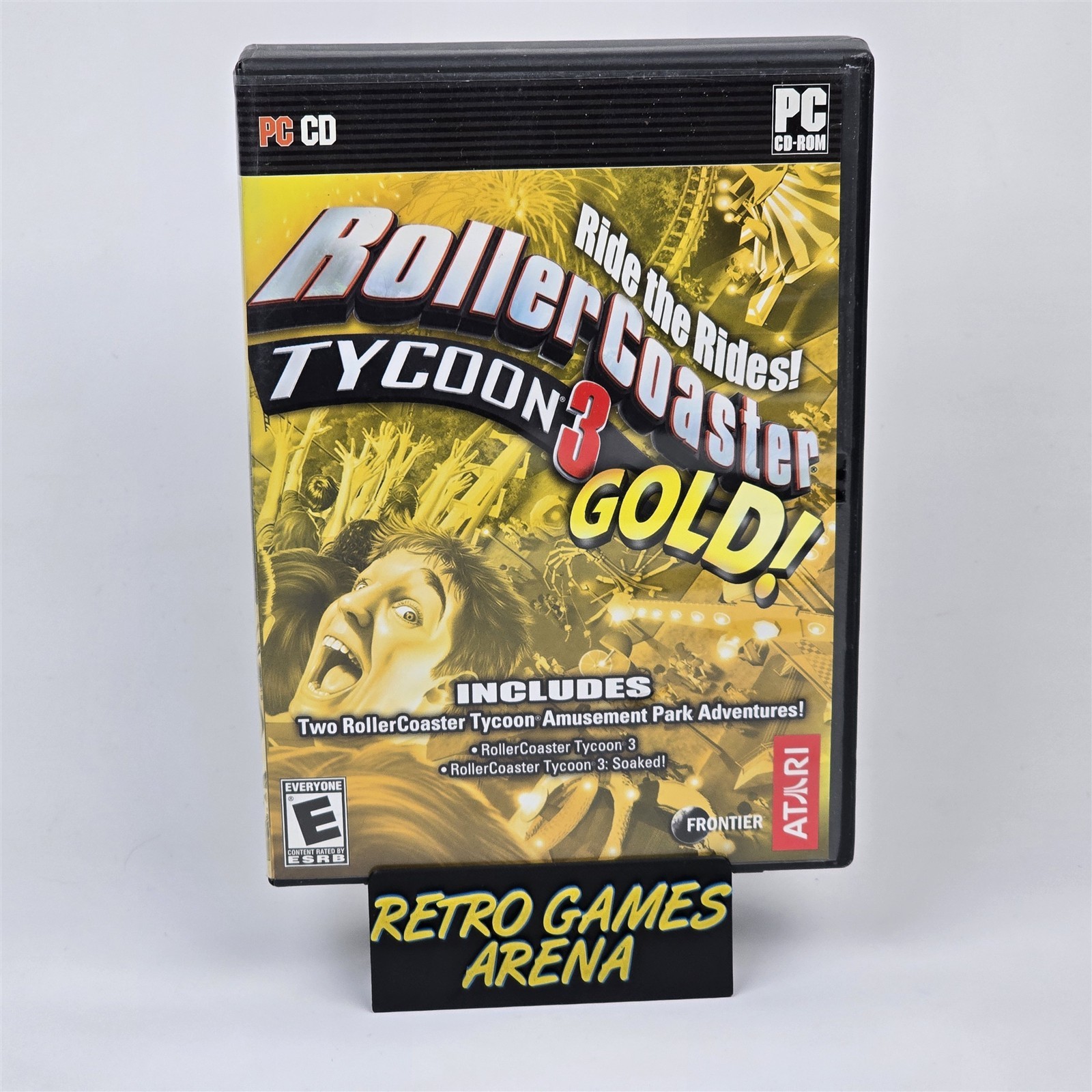 RollerCoaster Roller Coaster Tycoon 3 Gold (PC CD-ROM) CIB COMPLETE