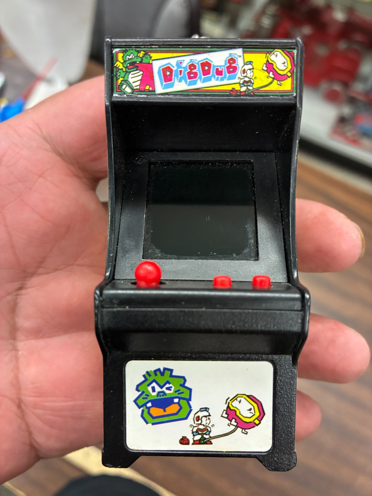 Mini DIG DUG Arcade Game Bandai/Namco Electronic Keychain Super Impulse Ltd 2019
