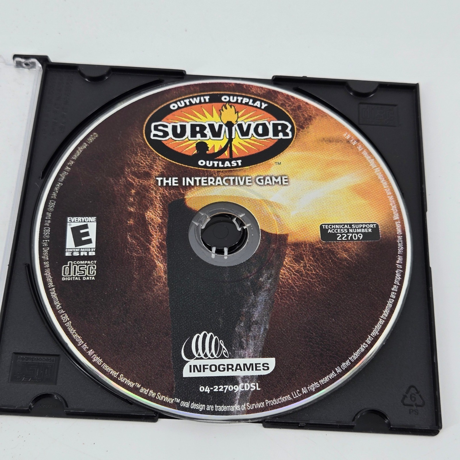 Survivor The Interactive Game PC CD-ROM 2001 Retro CBS TV Show Vintage