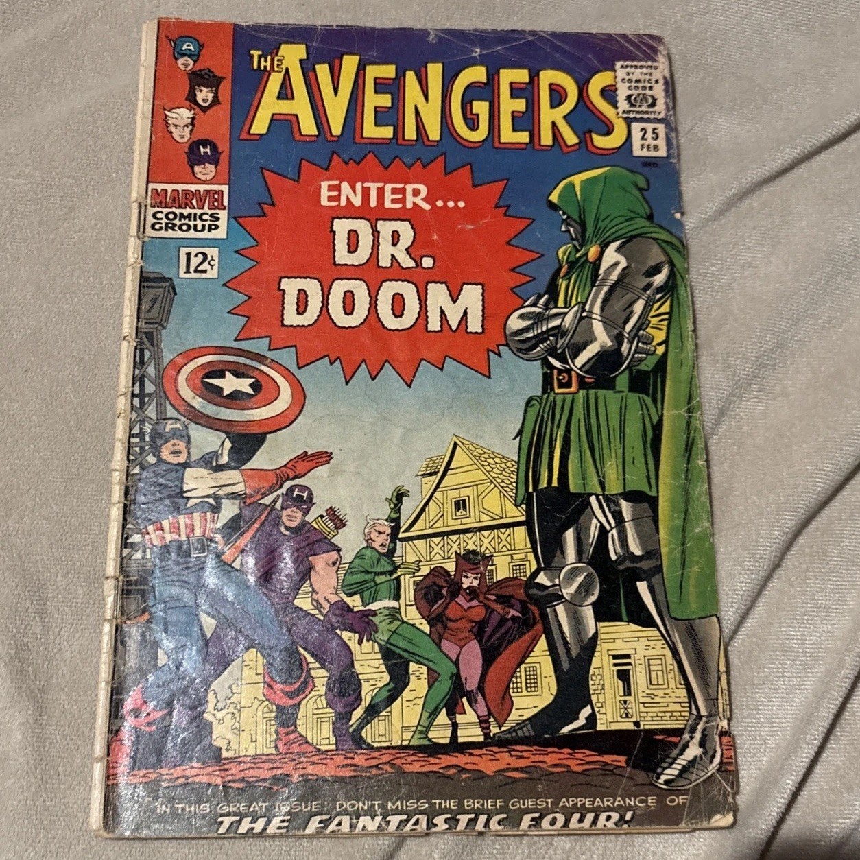Vintage Marvel Comic 1966 The Avengers #25 Silver Age G