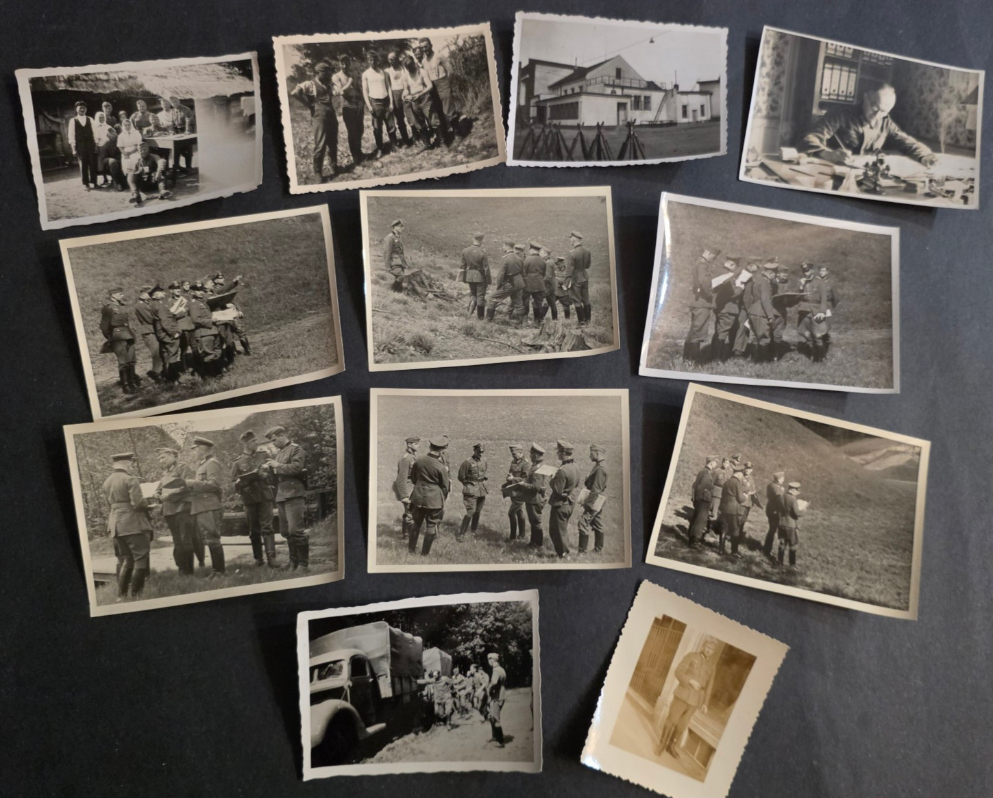 WWII German Wehrmacht Soldier Officer Photo Lot 12 Photos Paris France 1939-1941